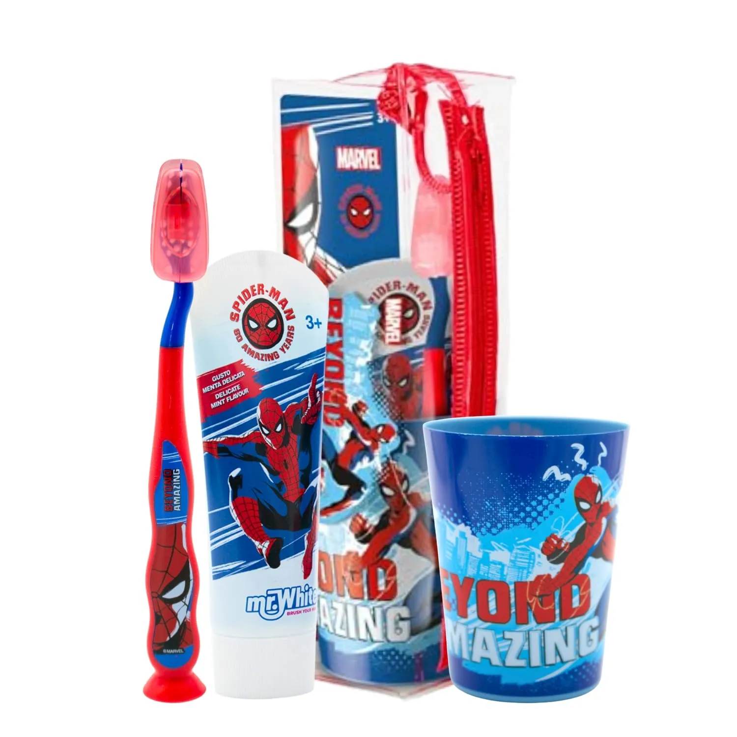 Estuche Set de Higiene Dental Infantil Spider-Man