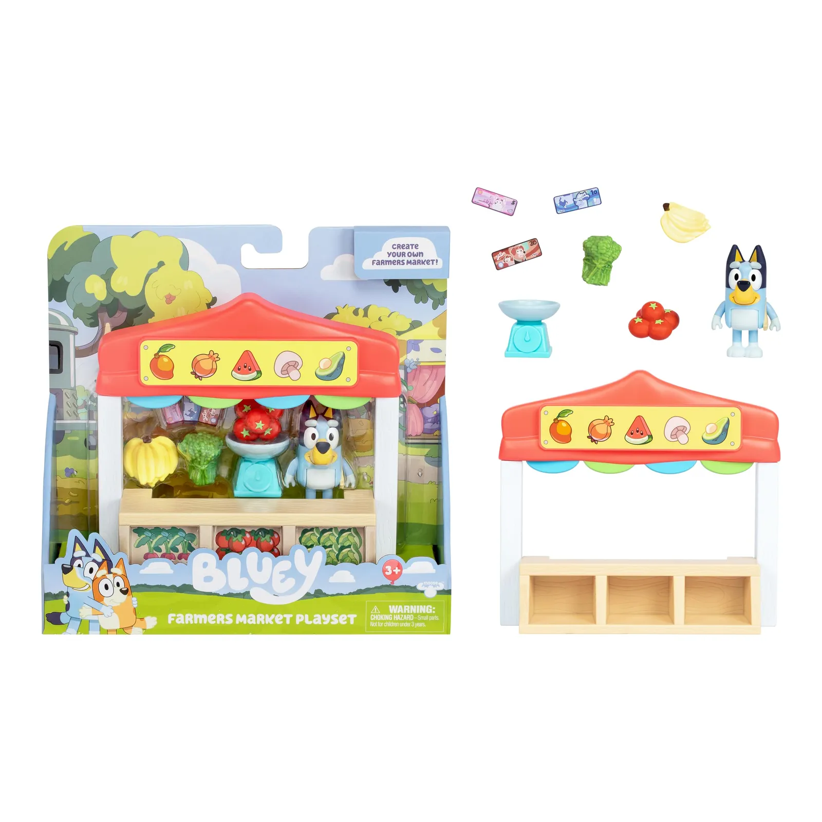 Set de Juego Bluey Mercado de Frutas y Verduras
