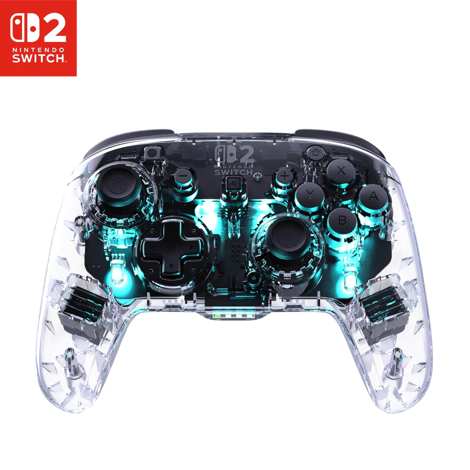 Mando Inalámbrico Turtle Beach Afterglow Clear RGB para Nintendo Switch 2