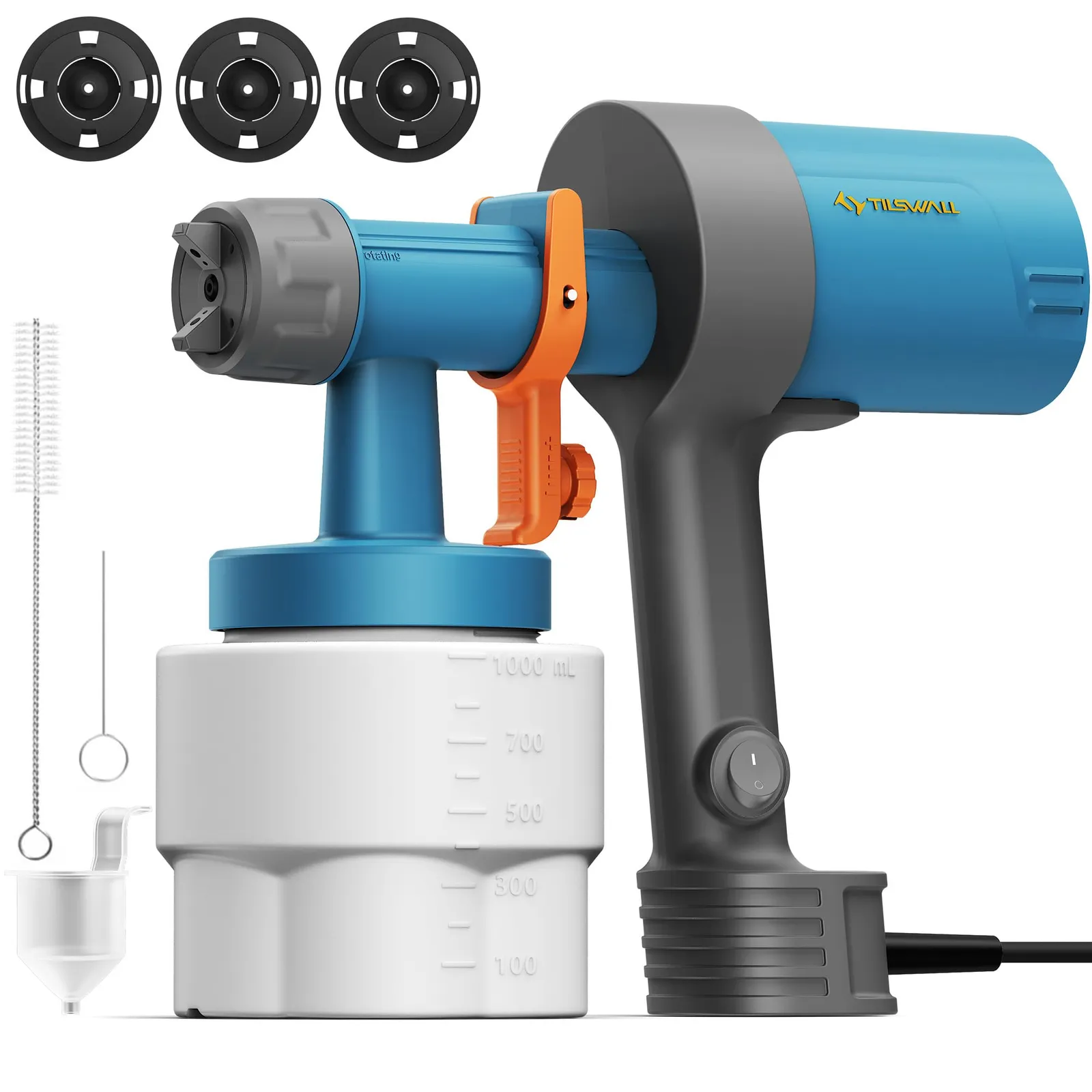 Pistola de Pintura Tilswall Shark 600 HVLP 1L
