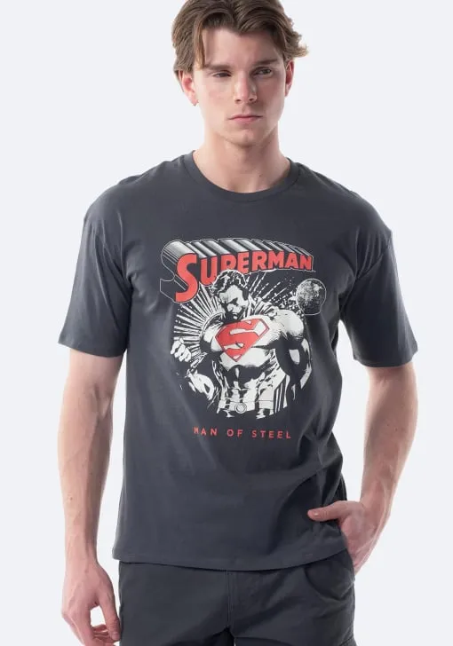 Camiseta Hombre Superman Warner Bros Manga Corta Cuello Redondo (varias tallas)