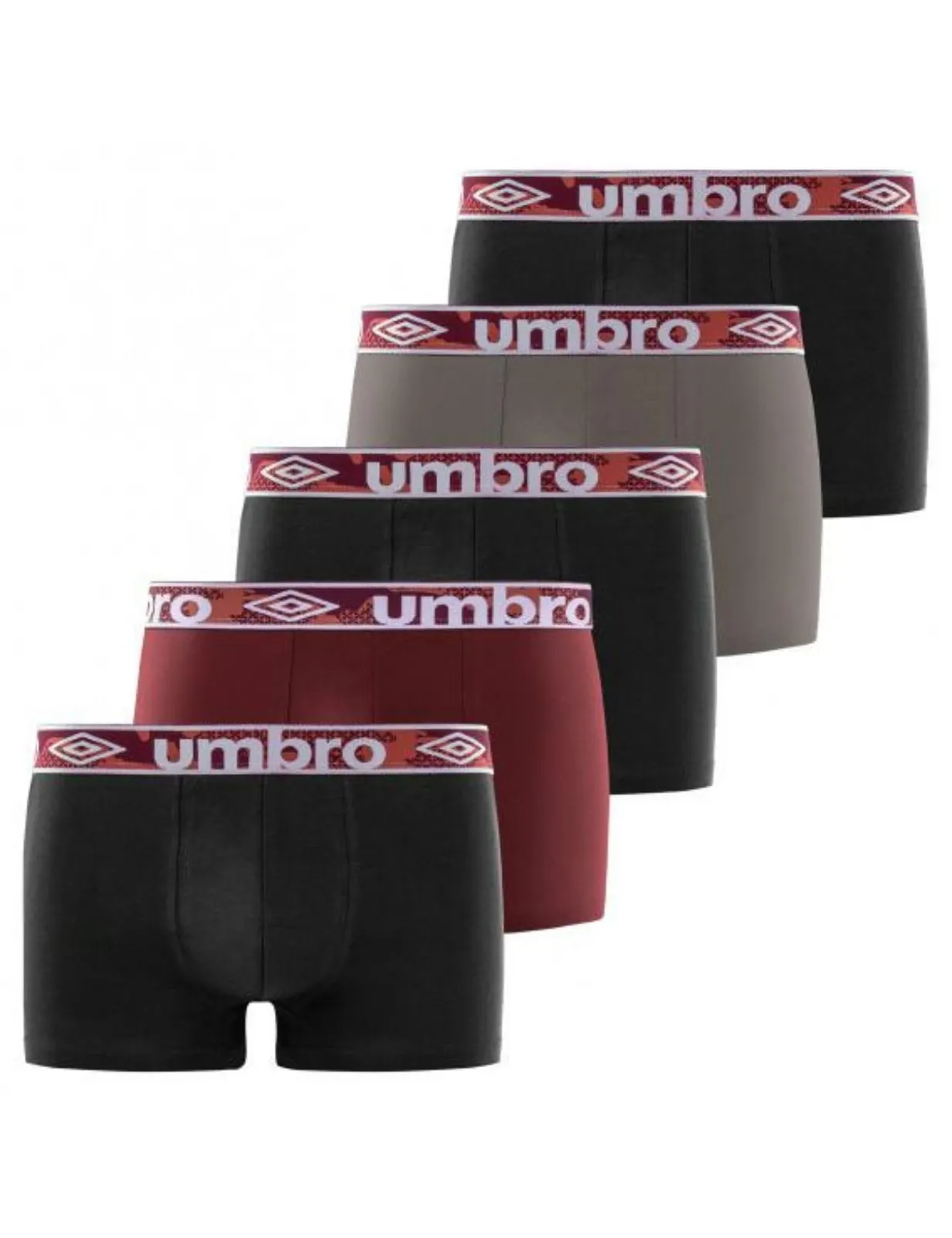 Umbro Pack de 5 Bóxers para Hombre