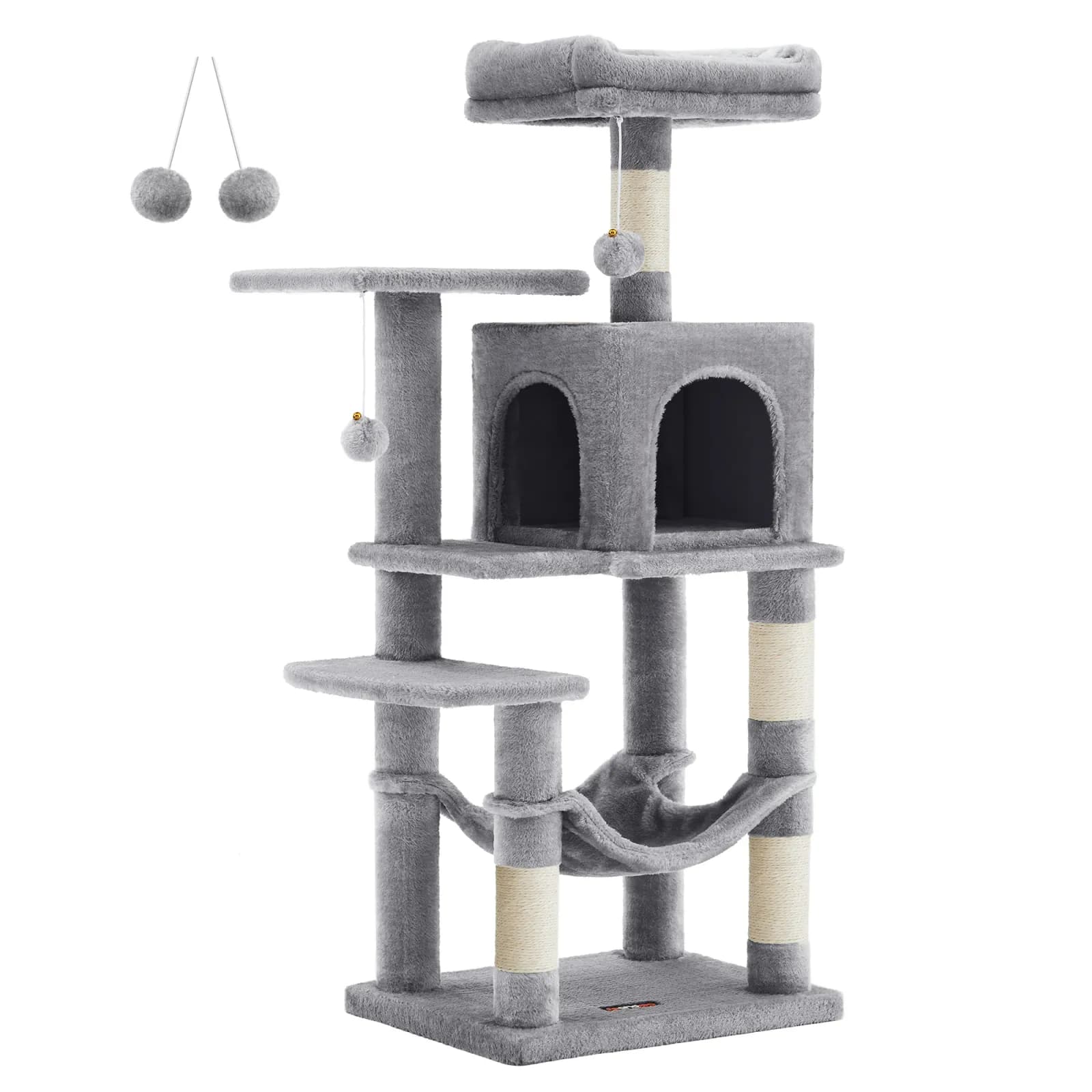 Castillo rascador multiusos para gatos de 112 cm de altura