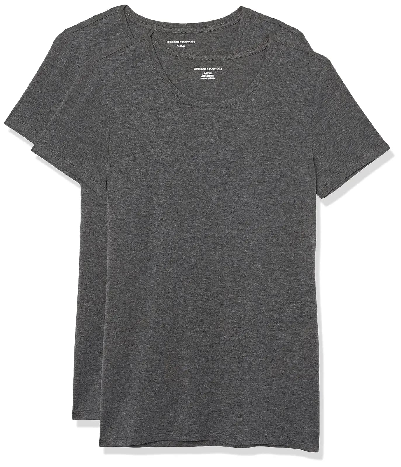 Amazon Essentials Pack 2 Camisetas Manga Corta Cuello Redondo Mujer (varias tallas)