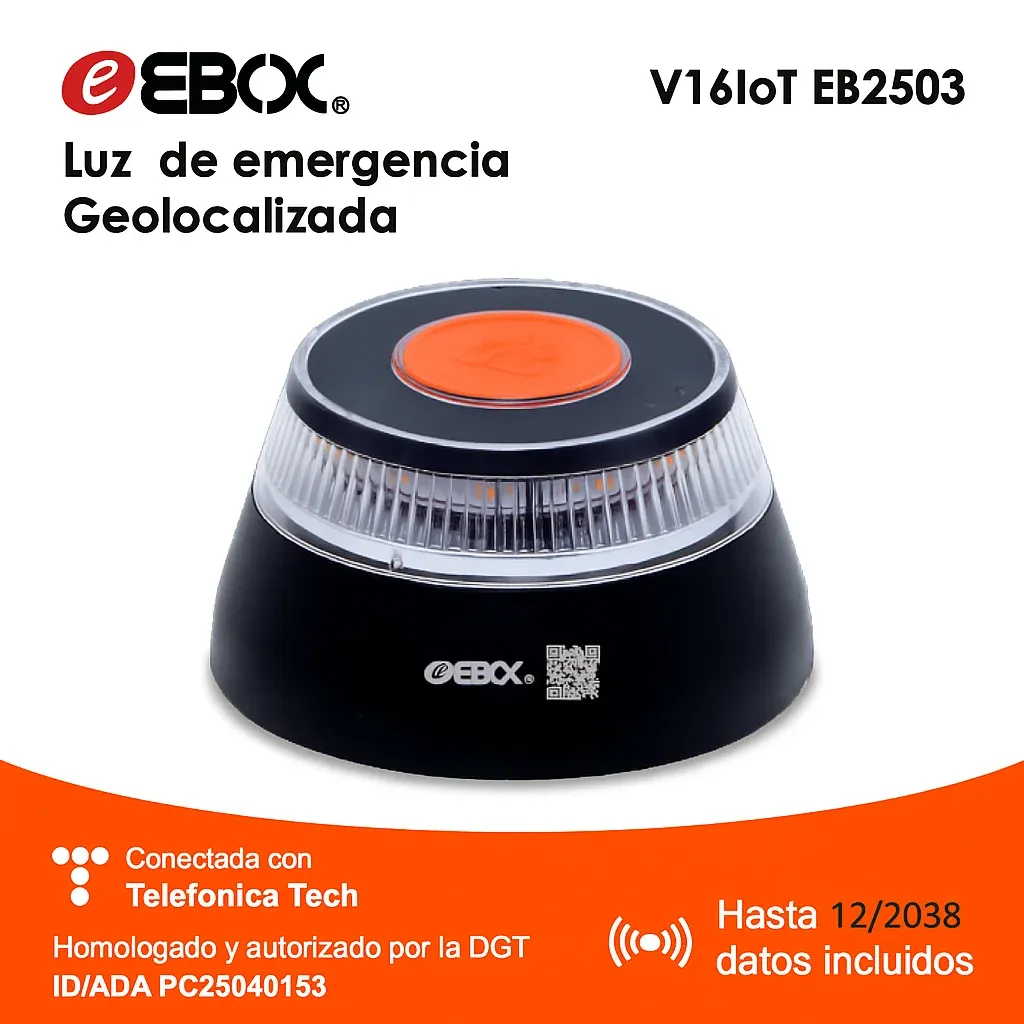 Baliza V16 Conectada Ebox EB2503 DGT 3.0