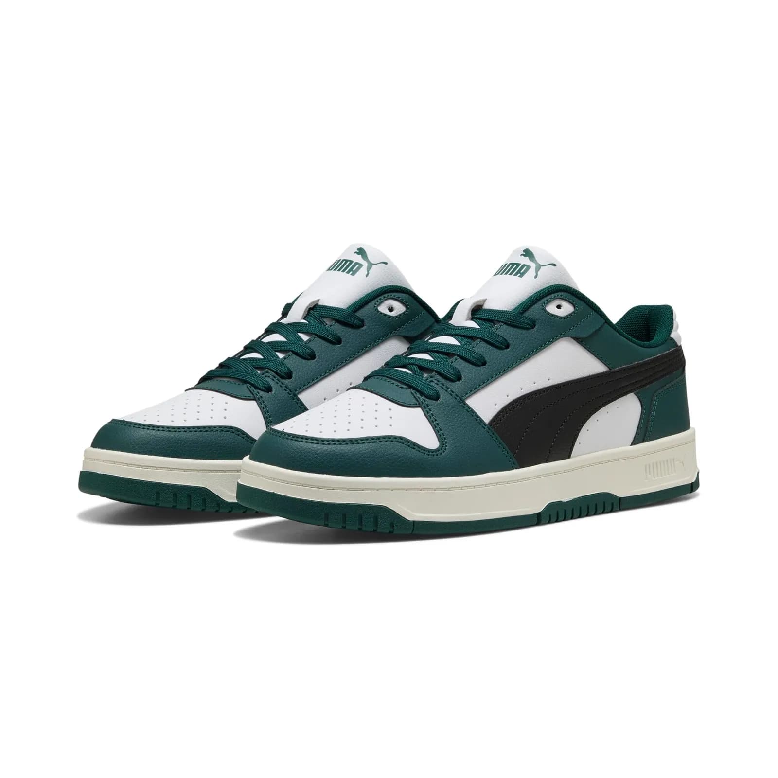 Zapatillas Puma Rebound Slam LO Unisex - Verde Oscuro/Negro/Blanco (varias tallas)
