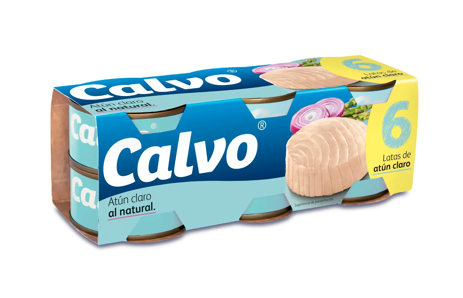 Pack 6 latas Atún Calvo Claro al natural 56gr