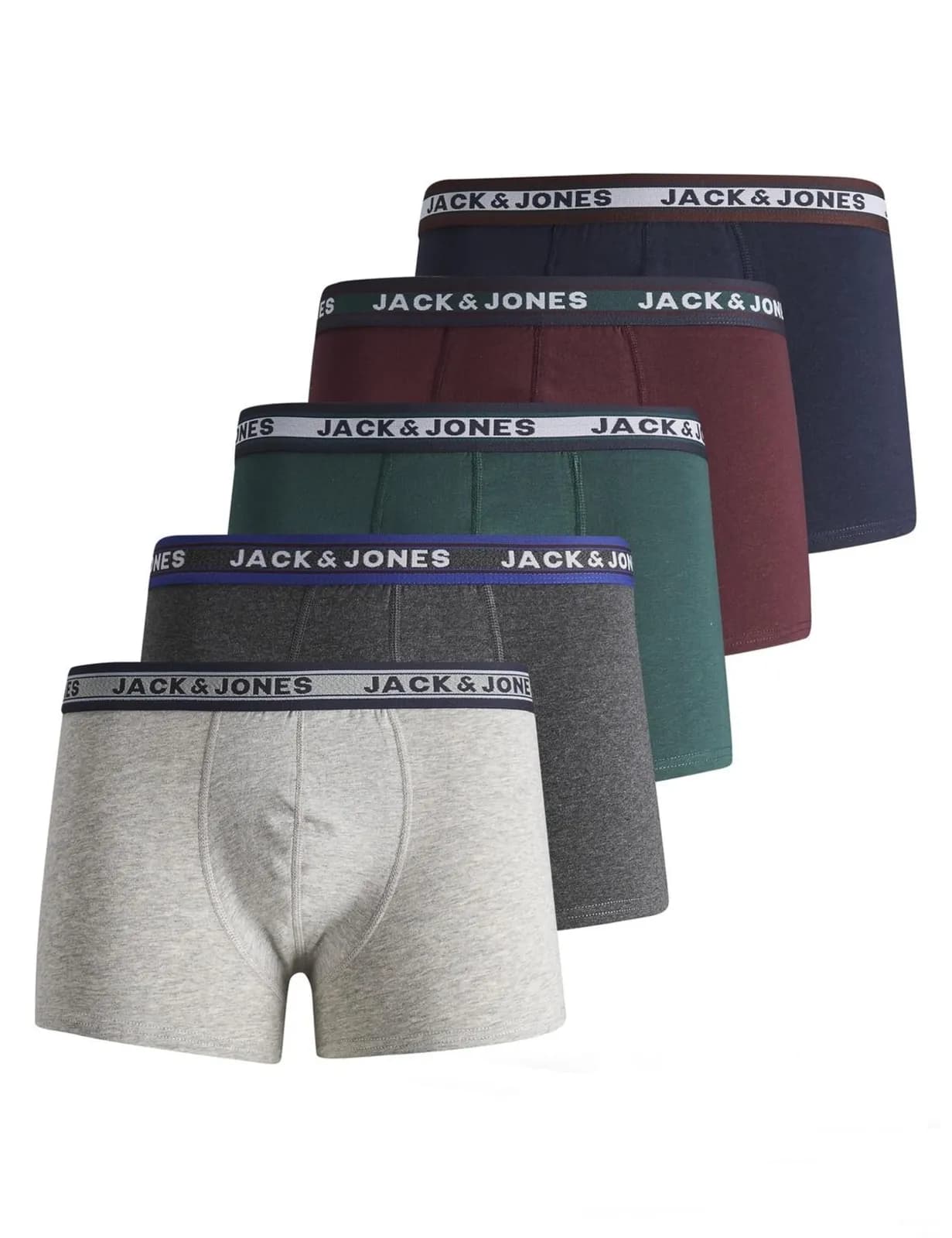 Pack 5 Calzoncillos Trunks Jack & Jones para Niño