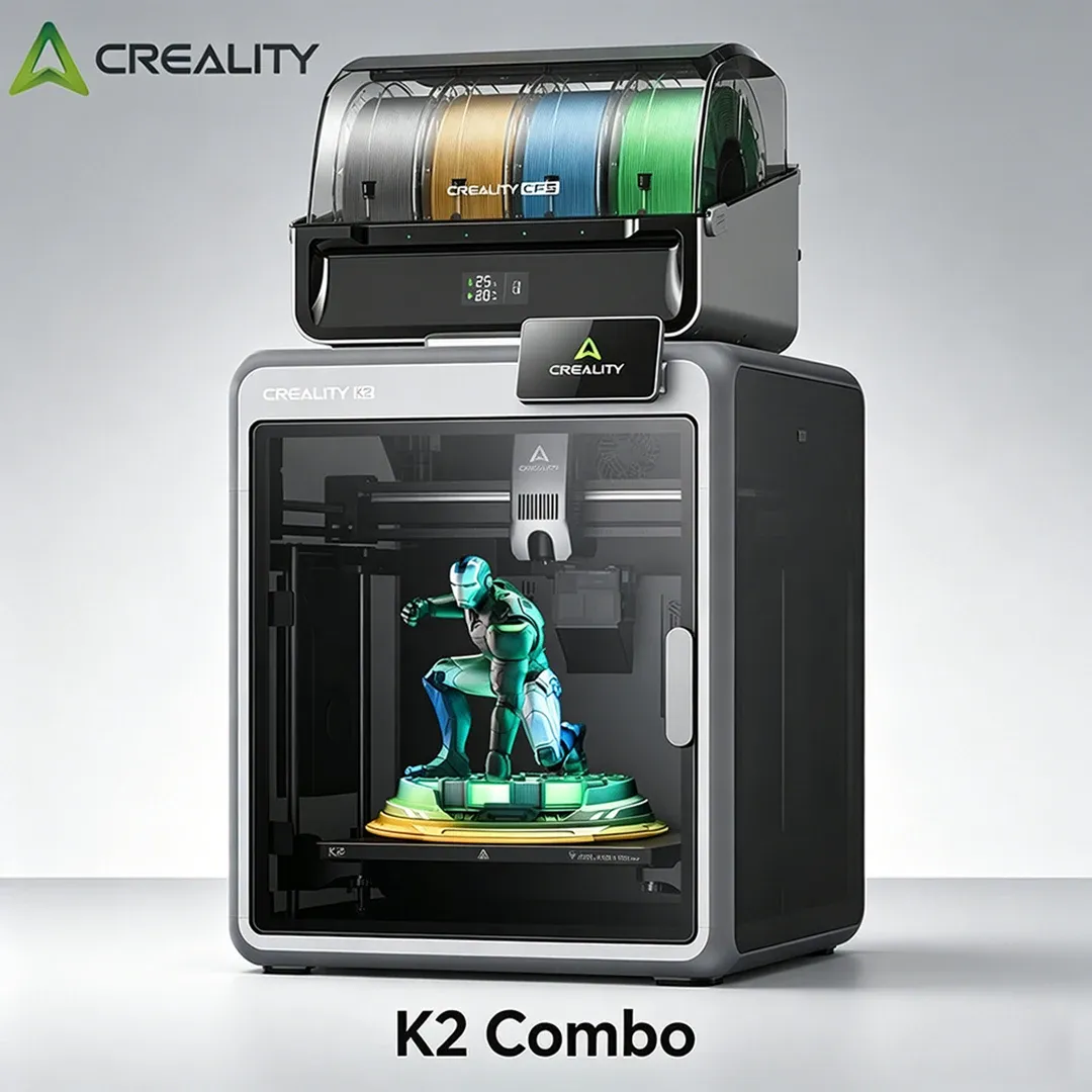 Creality K2 Combo Impresora 3D Impresión Multicolor 16 Colores 600mm/s