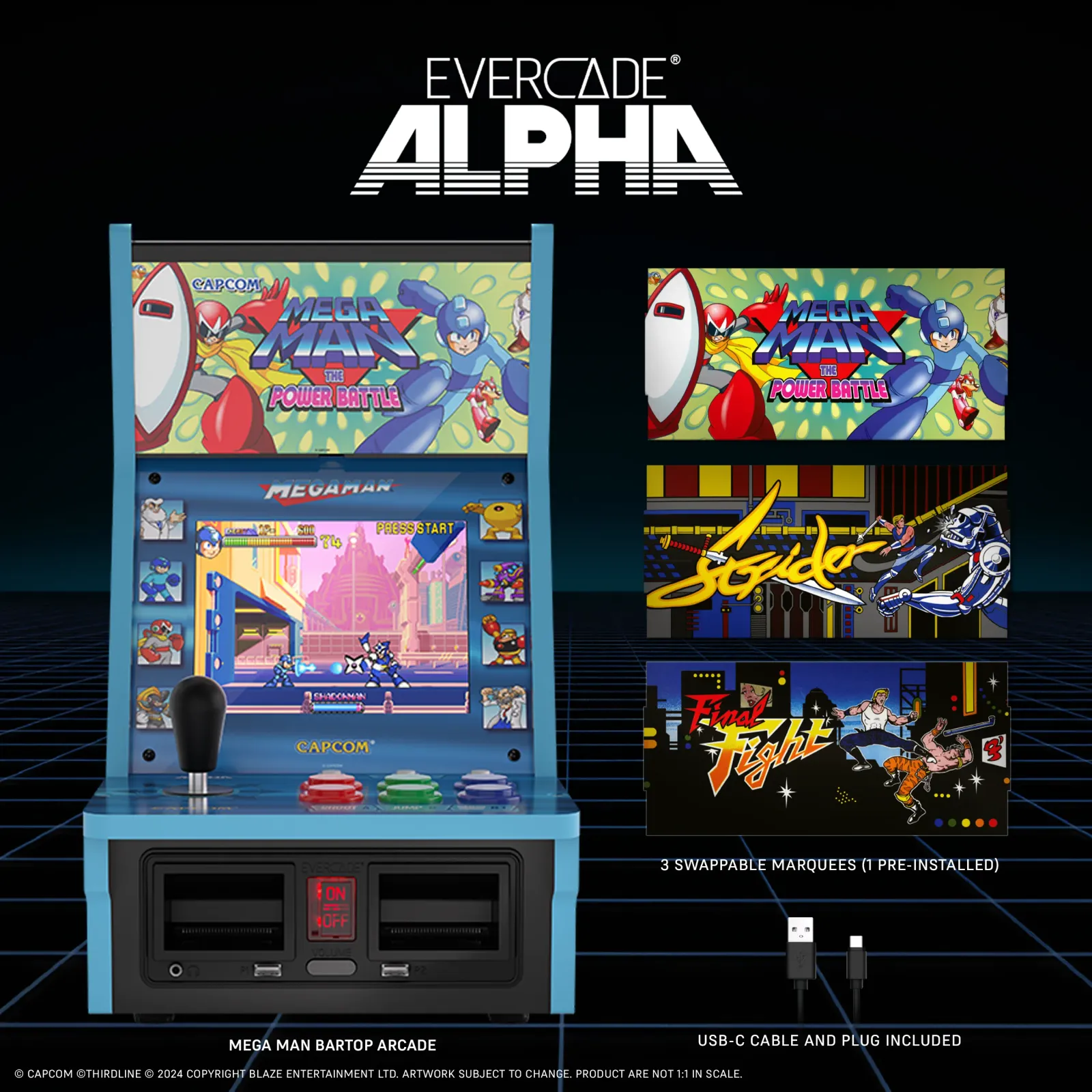 Máquina recreativa Bartop Evercade Alpha Mega Man