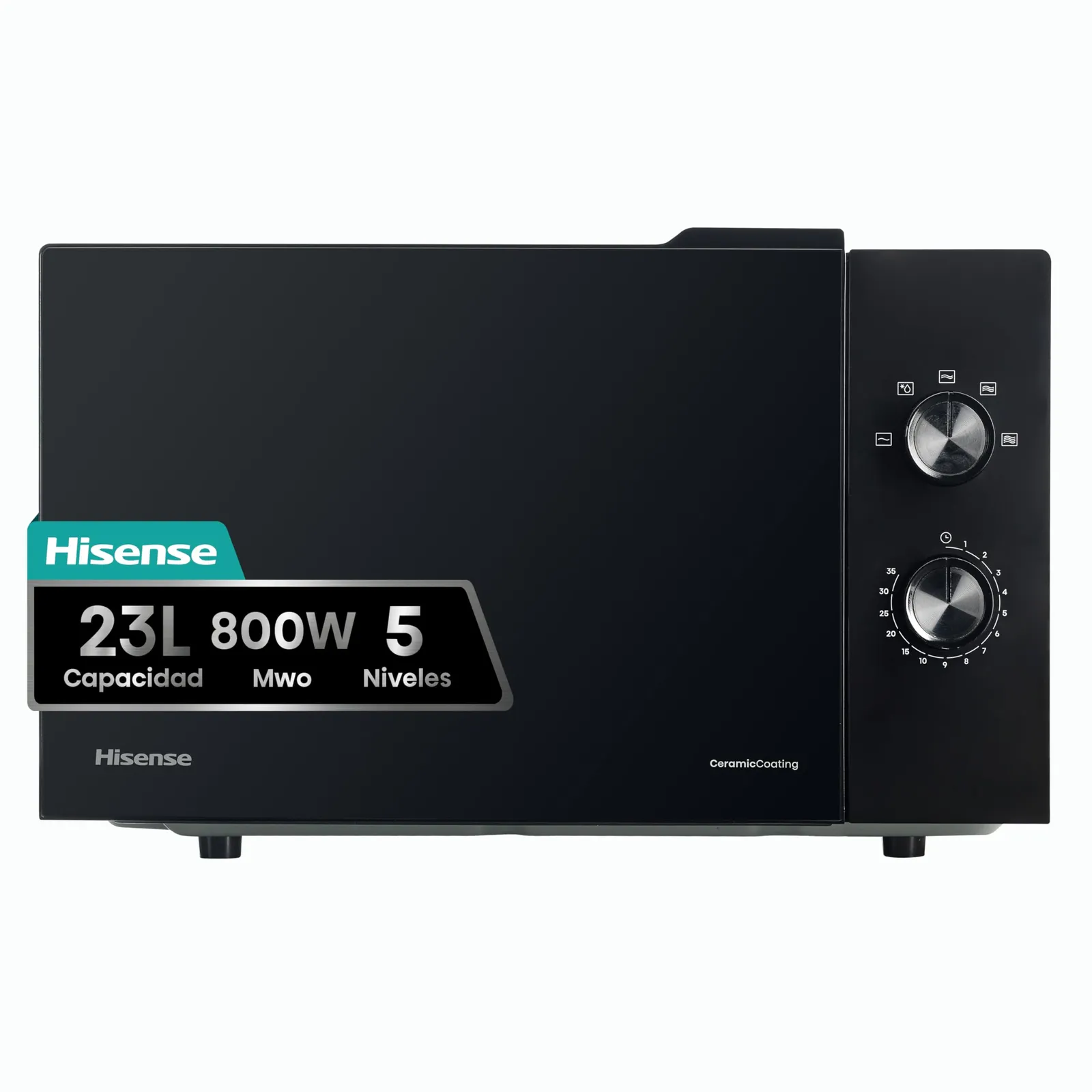 Horno microondas Hisense con 23L de capacidad y 800W de potencia
