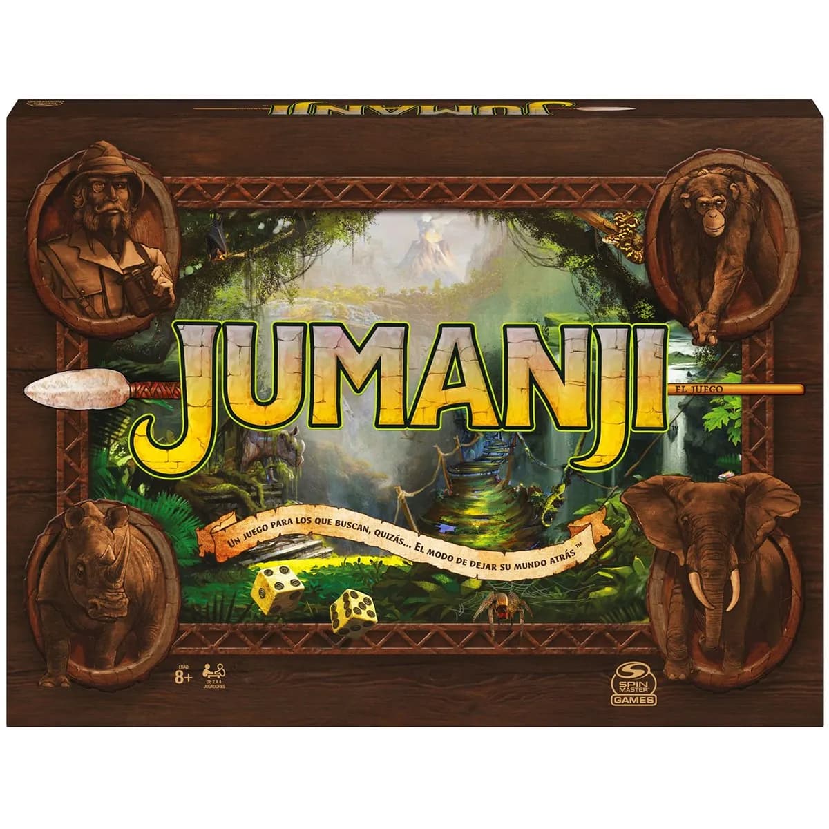 Juego de Mesa Jumanji Familiar (2-4 Jugadores, +8 Años)