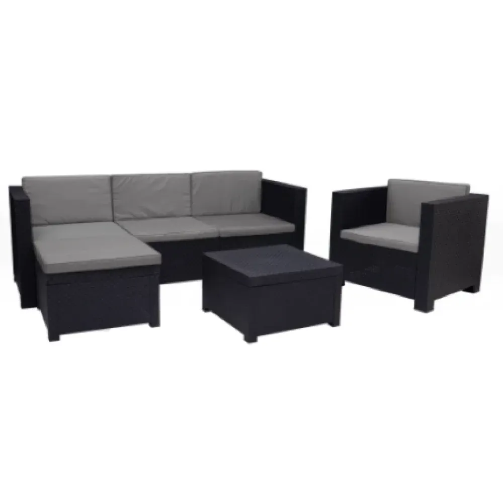 Set Muebles Salón Exterior Manhattan 5 Plazas