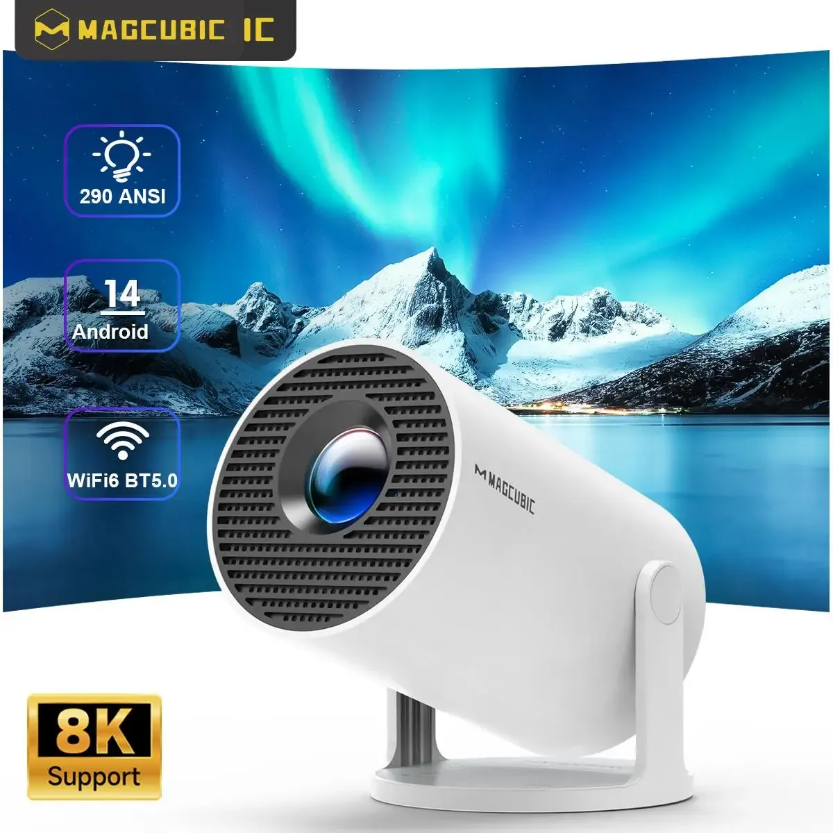 Proyector Magcubic HY300 Pro Android 14 WiFi 6