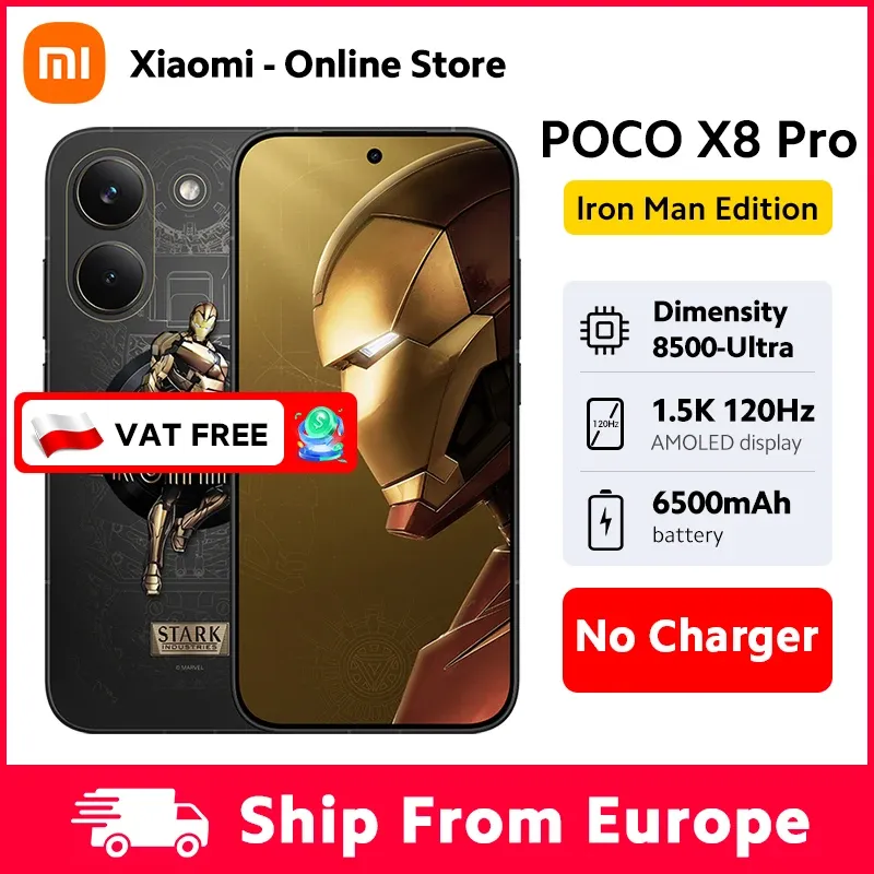 Smartphone Poco X8 Pro Iron Man 12GB-512GB
