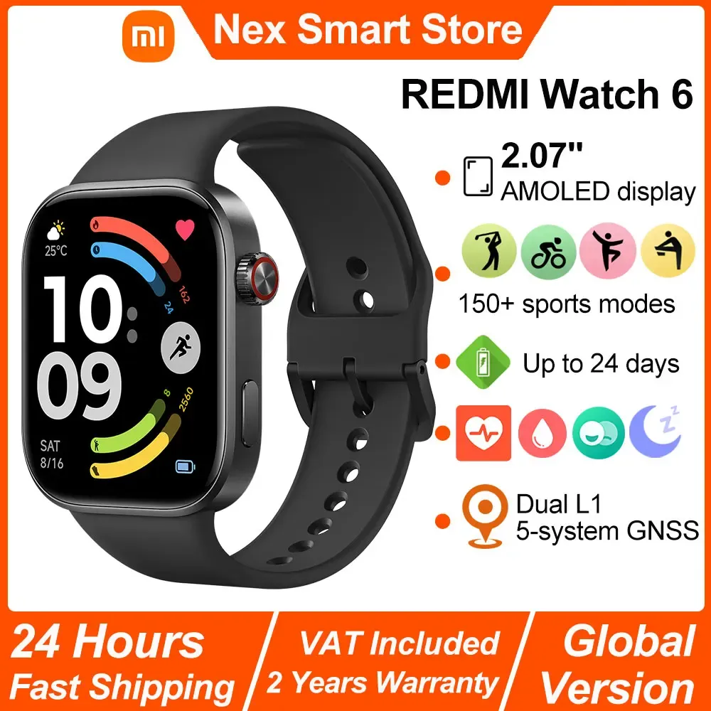 Xiaomi Redmi Watch 6 - Pantalla AMOLED 2,07", GPS y Resistencia 5 ATM