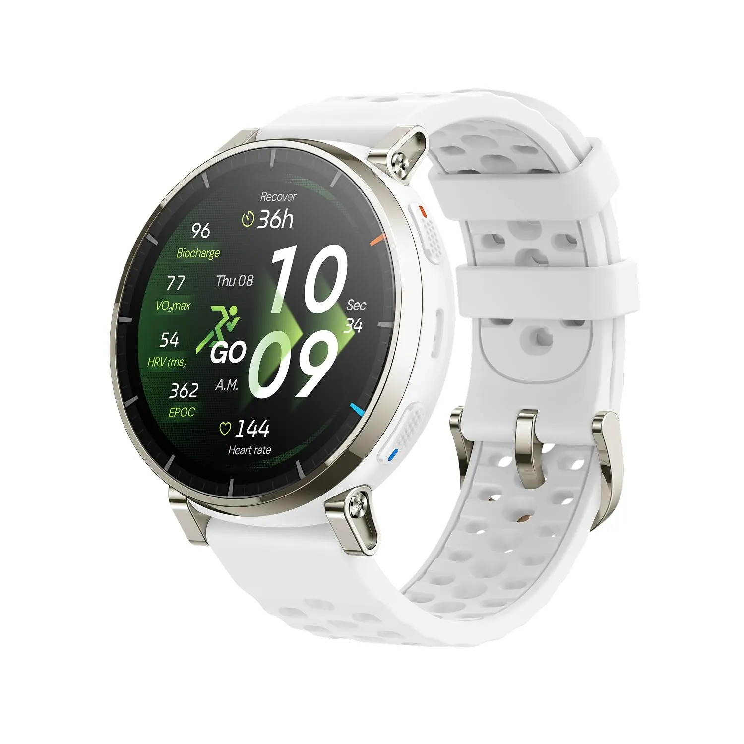 Amazfit Active 3 Premium Smartwatch GPS, 45mm AMOLED, Zafiro, 12 Días Batería, 4GB, NFC, Mapas Offline, 170+ Deportes