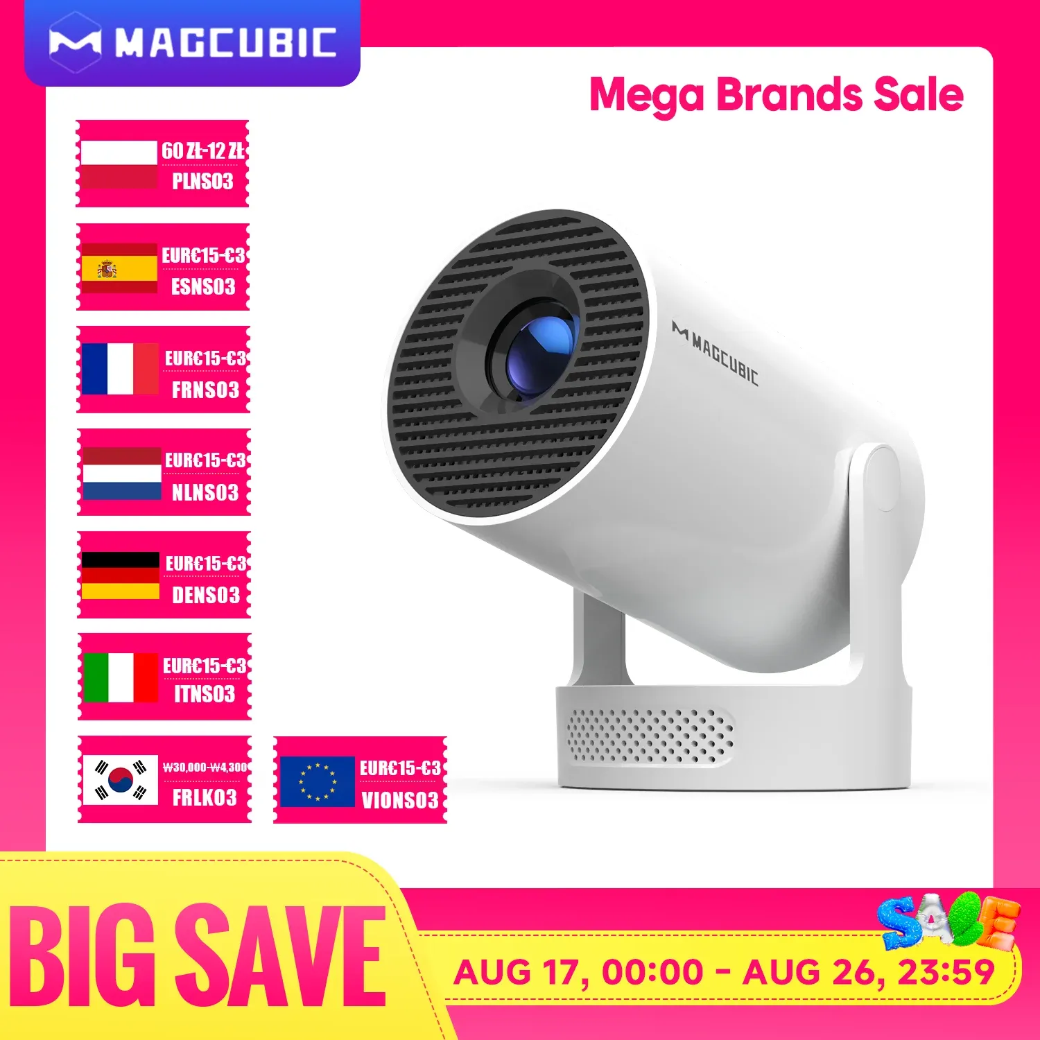 Proyector Portátil Magcubic HY300 Pro+ 8K