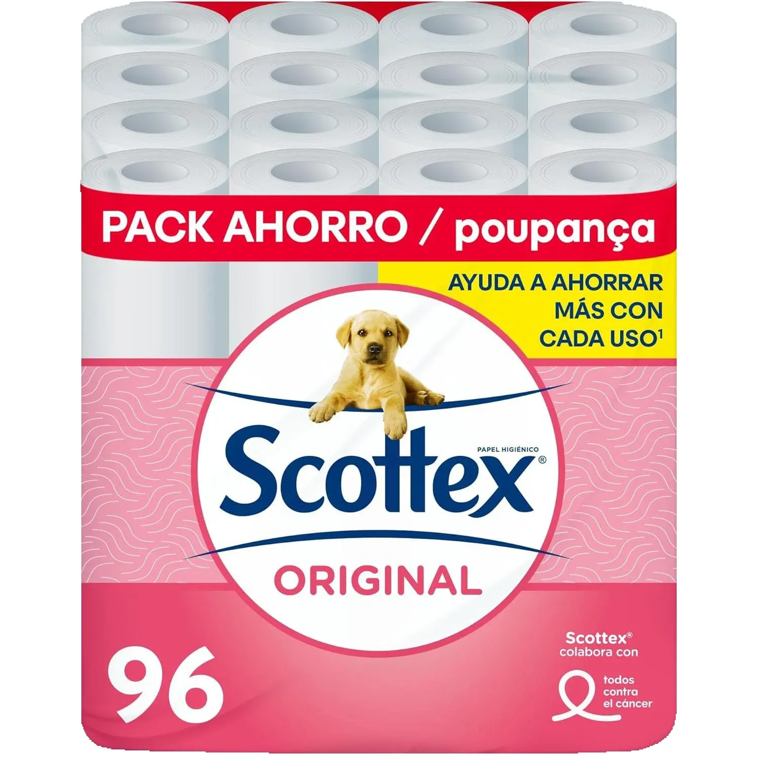 Pack 96 Rollos Papel Higiénico Scottex Original
