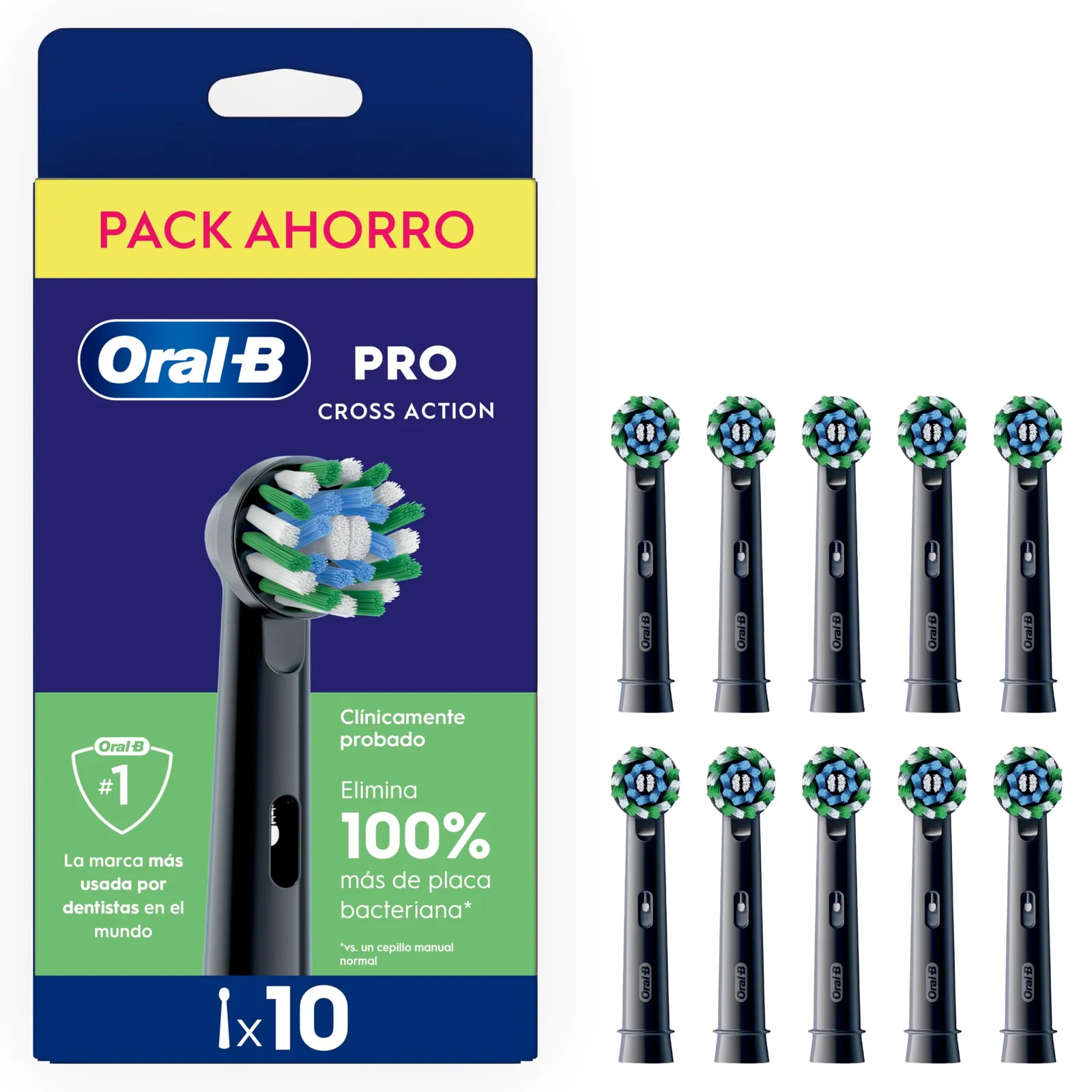 Pack 10 Cabezales Oral-B Pro CrossAction