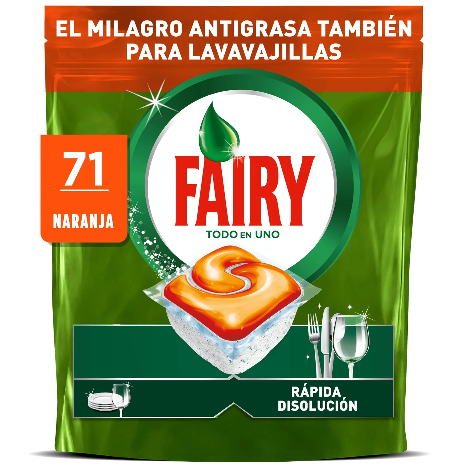 Cápsulas para lavavajillas Fairy Original TodoEn1, 71 unidades