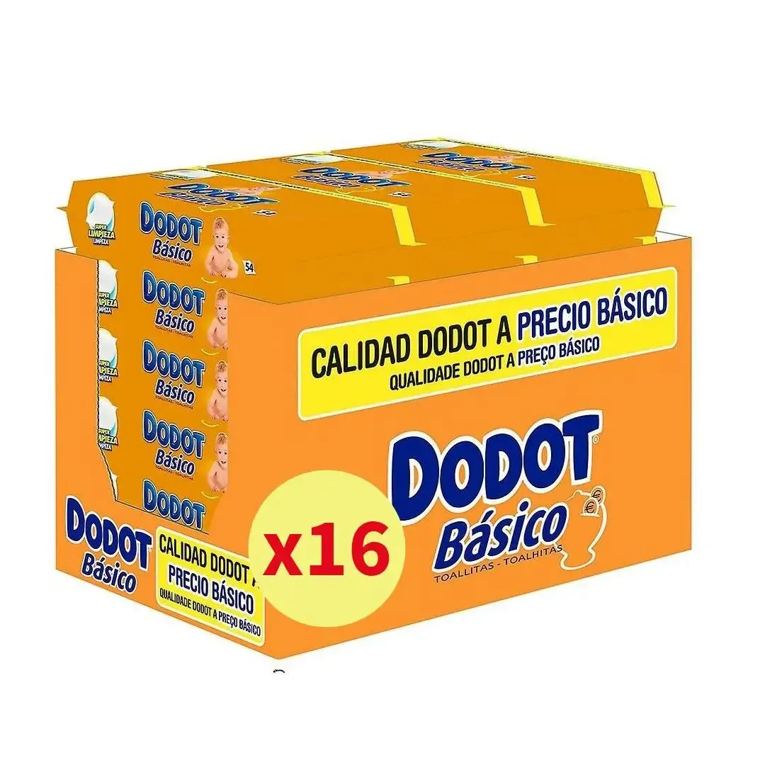 Pack de 864 toallitas para bebé Dodot Básico