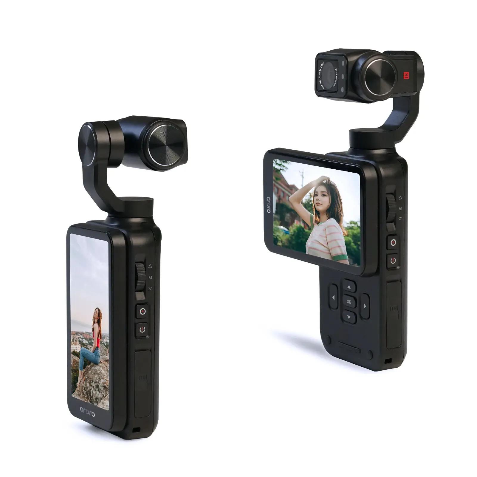 Cámara de acción ORDRO M5 4K 3-ejes Gimbal Portátil