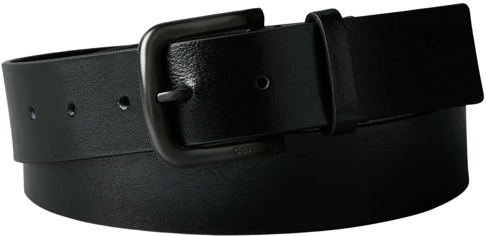 Cinturón Calvin Klein Round Buckle Tumbled 35mm