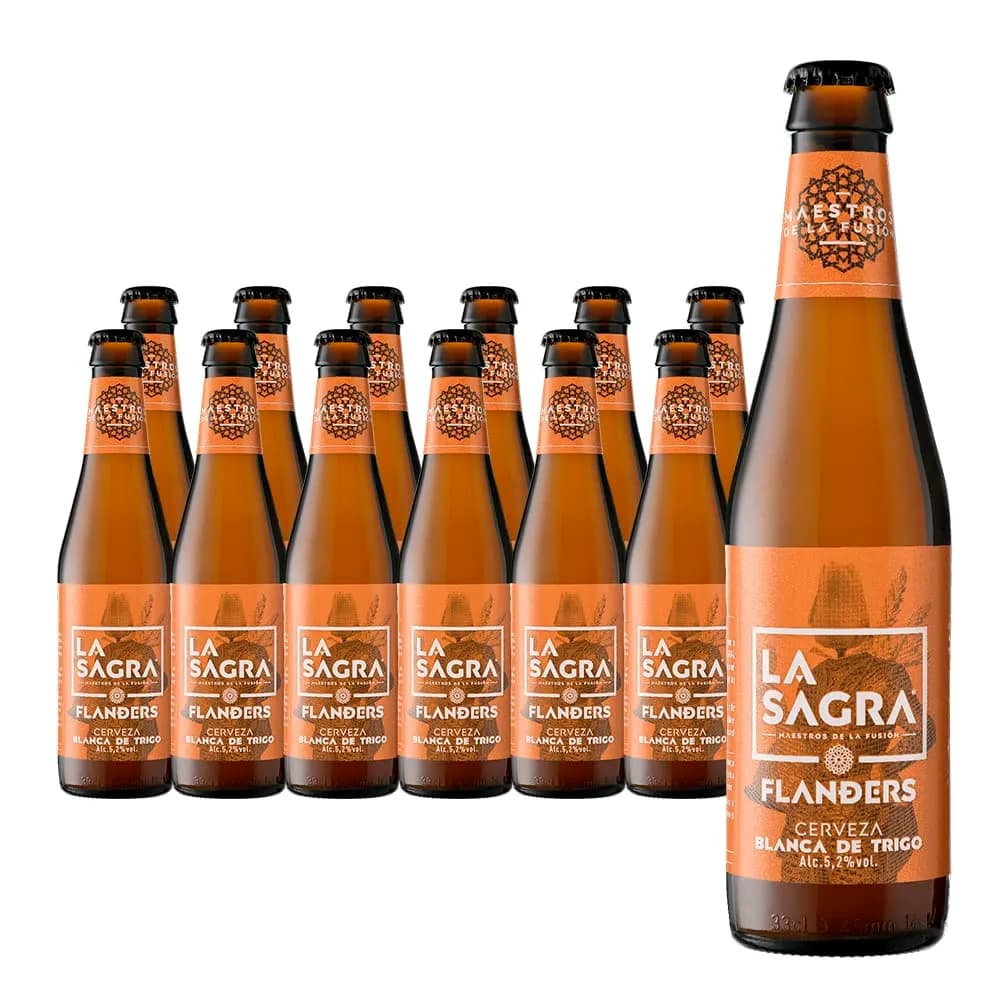Cerveza La Sagra Flanders Blanca de Trigo 12x330ml