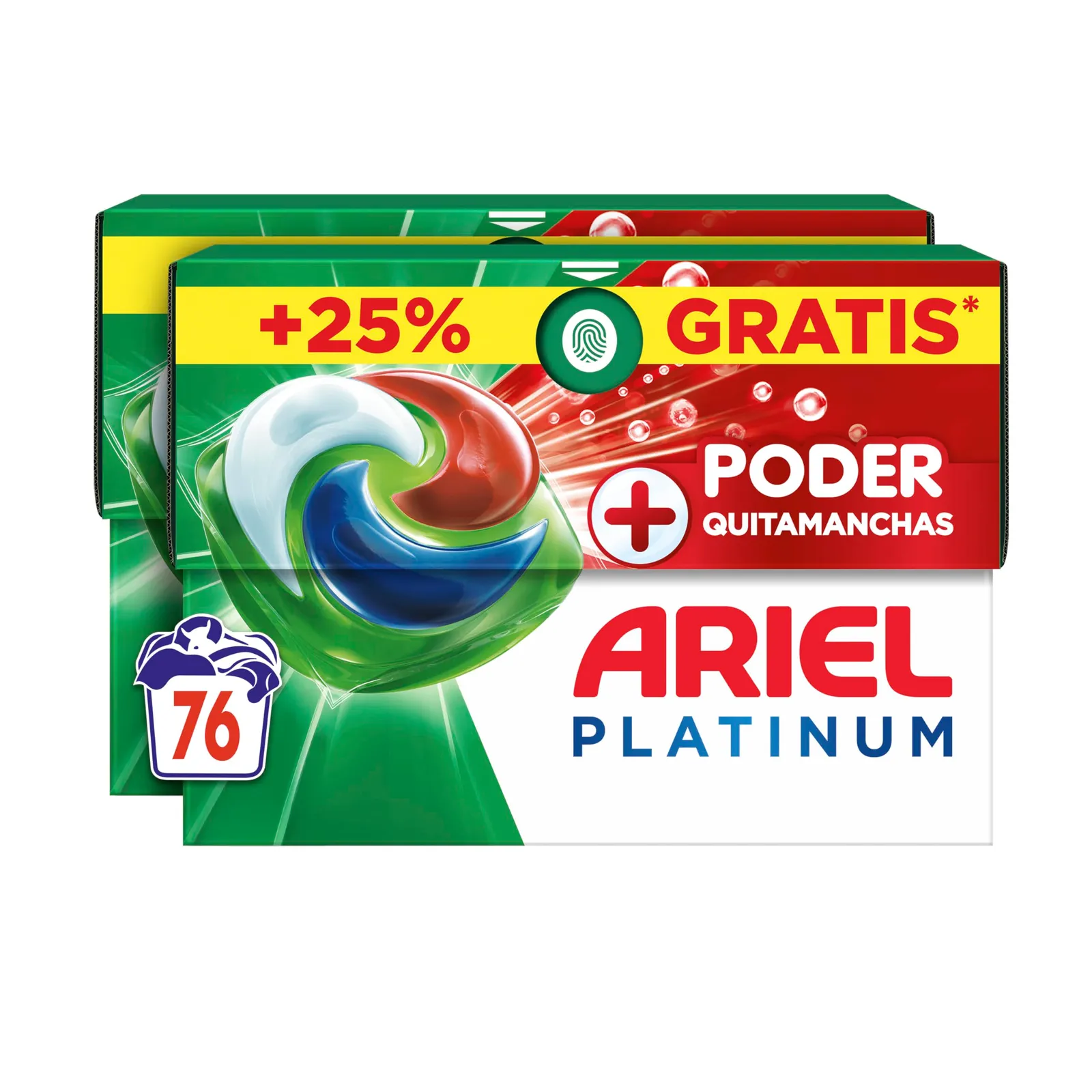 Ariel Pods Platinum Detergente - 76 Cápsulas