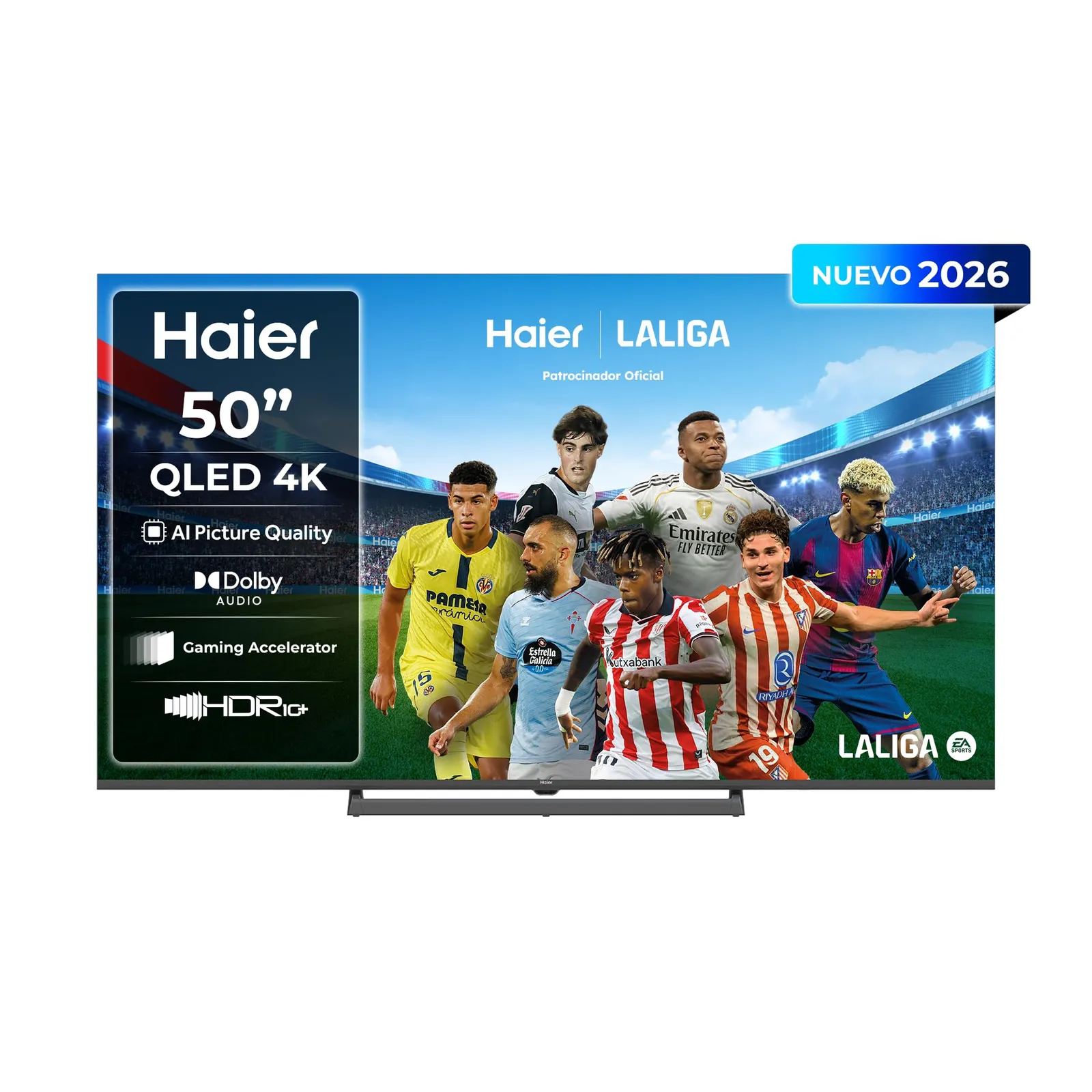 Smart TV Haier H6 QLED 4K de 50 pulgadas con Google TV y 120Hz DLG