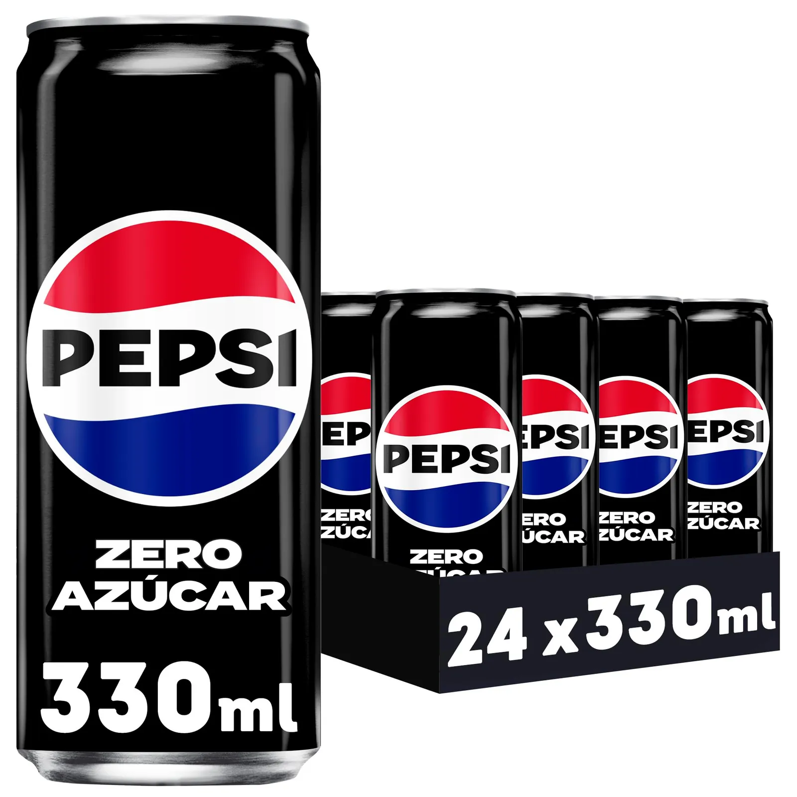 Pack 4 Pepsi Zero Refresco de Cola 96 Latas (24 Latas x Pack)