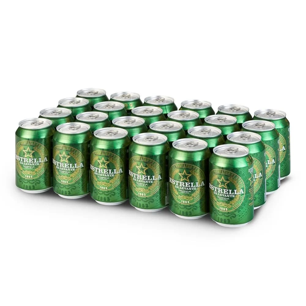 Estrella Levante Cerveza 4,8º Caja 24 Latas 33 cl