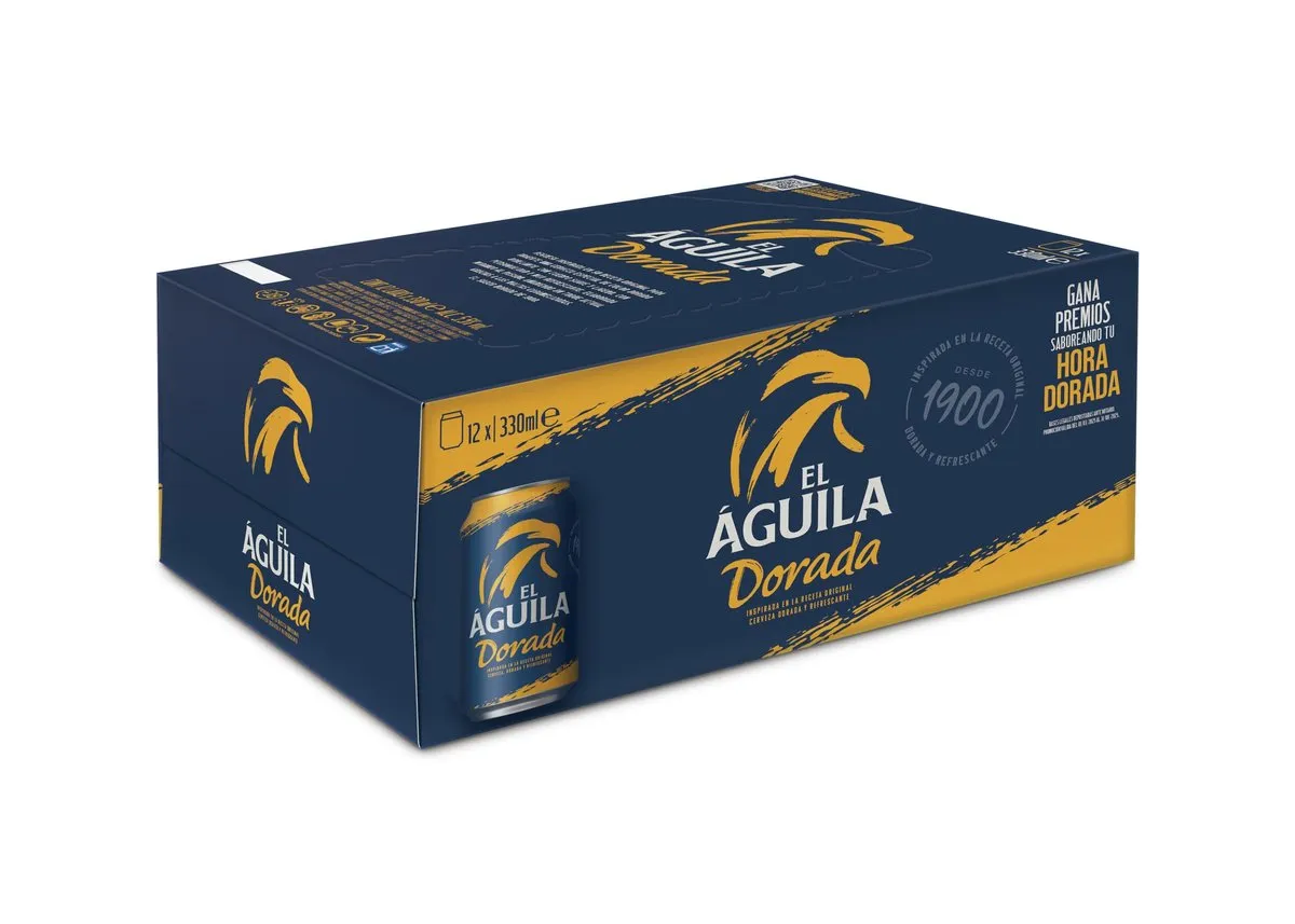 3x El Aguila Dorada Cerveza Lager Especial 36 latas (3x12x33cl)