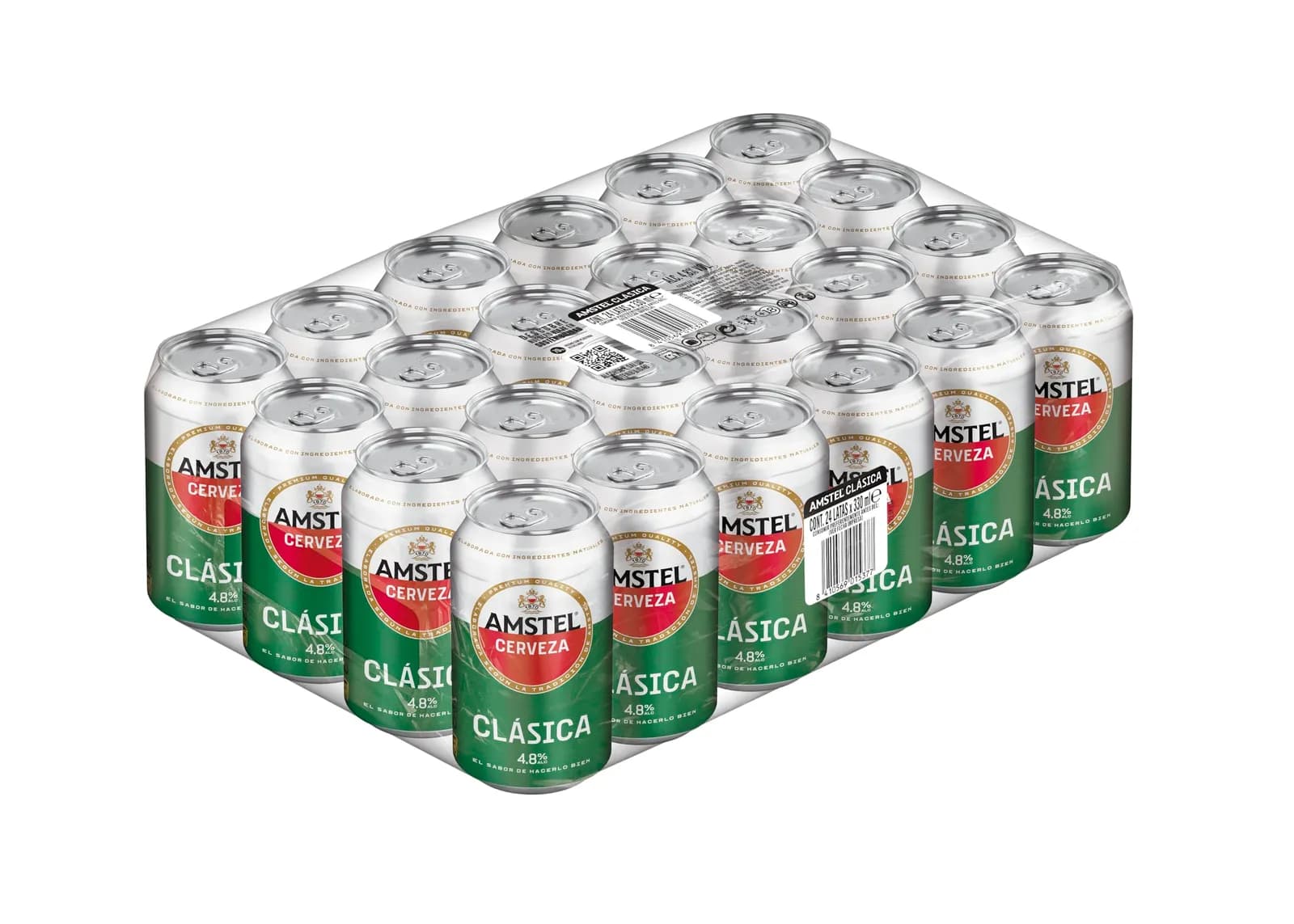 Pack 48 latas Amstel Clásica Lager 33cl