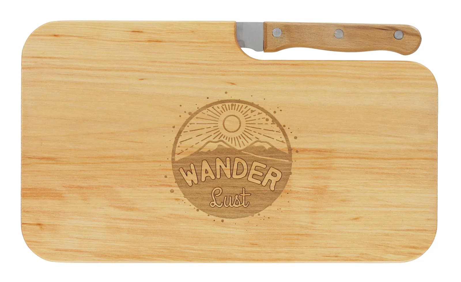Tabla de Cortar LASERHELD Madera de Aliso con Grabado Láser