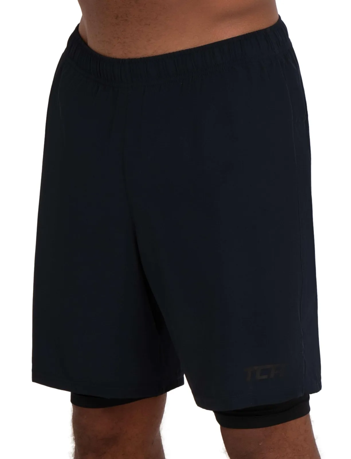 Pantalón Corto Deportivo Hombre TCA 2 en 1 con Mallas Integradas