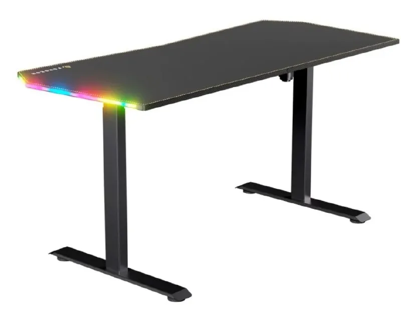 Mesa Gaming Forgeon Battleground 160x70cm Negra con Motor y RGB