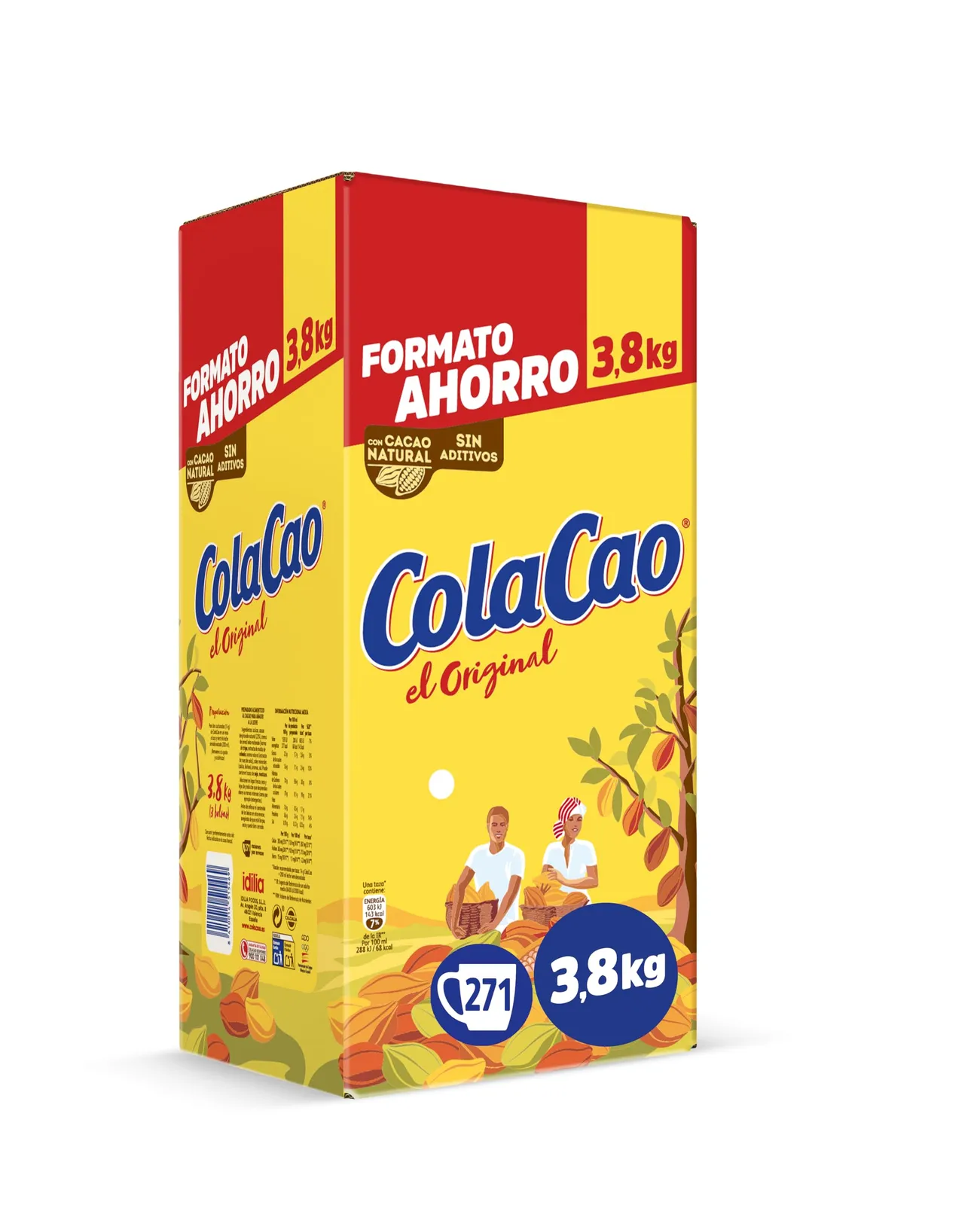 ColaCao Original en polvo, formato familiar de 3,8 kg
