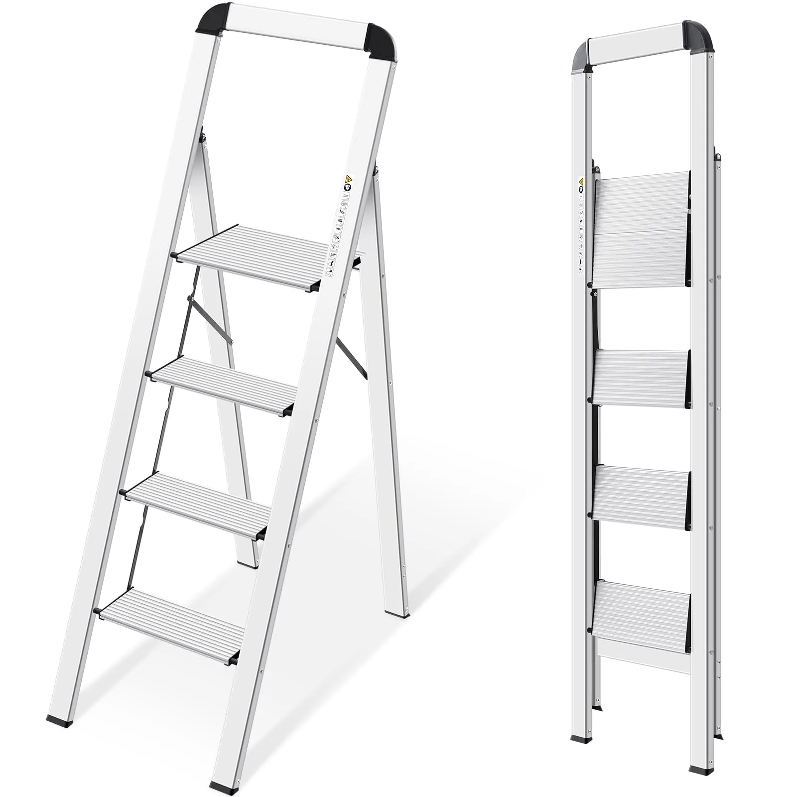 Escalera de Tijera Kingrack 4 Peldaños de Aluminio