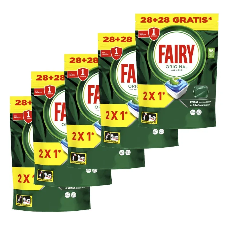 Pack 2x Fairy Original Cápsulas Lavavajillas (112uds)
