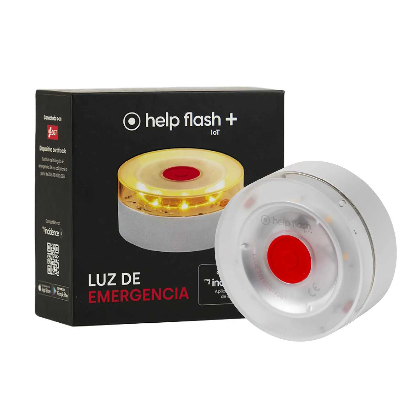 Baliza Help Flash IoT+ V16 con Geolocalización y 290cd