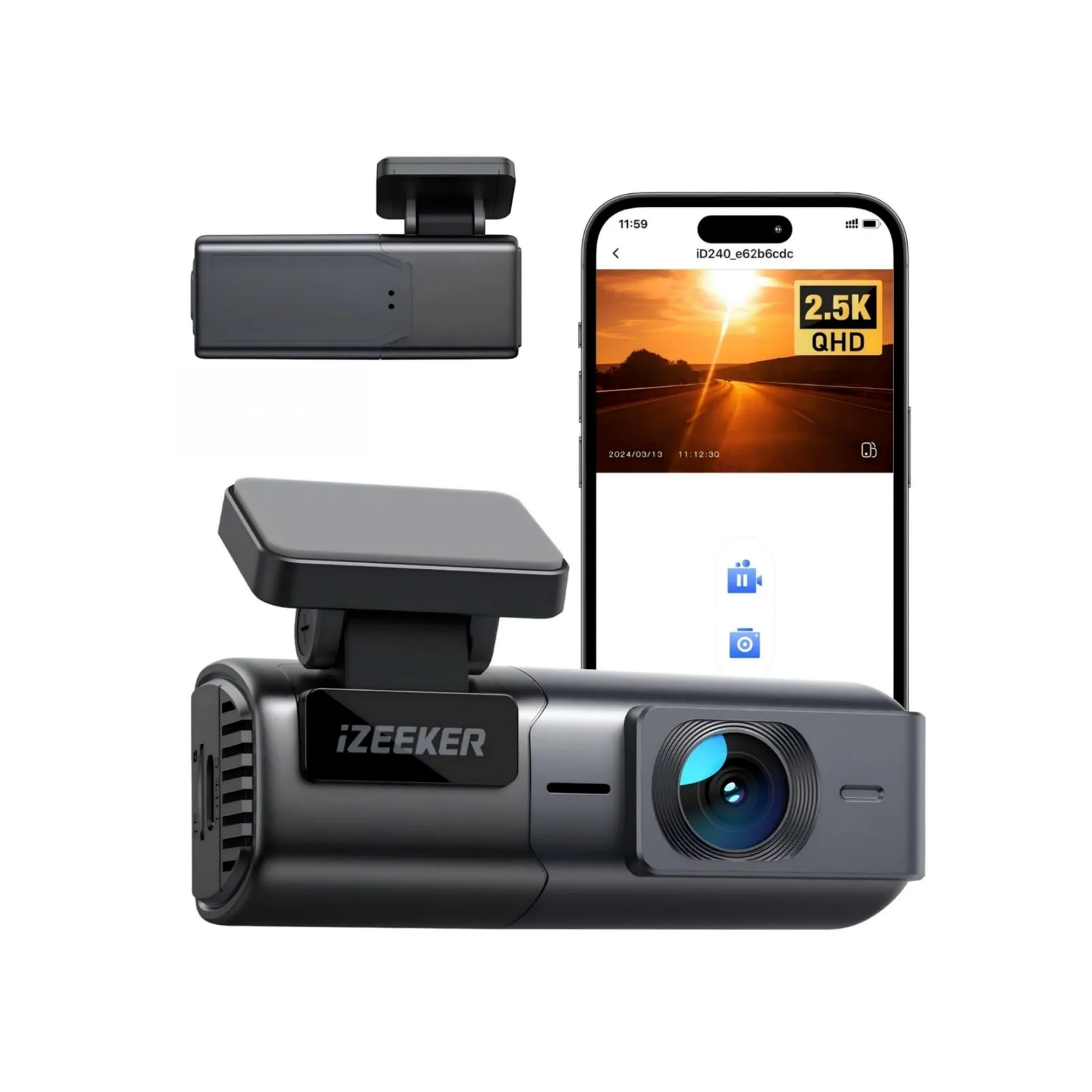 Dashcam iD240 2.5K con WiFi