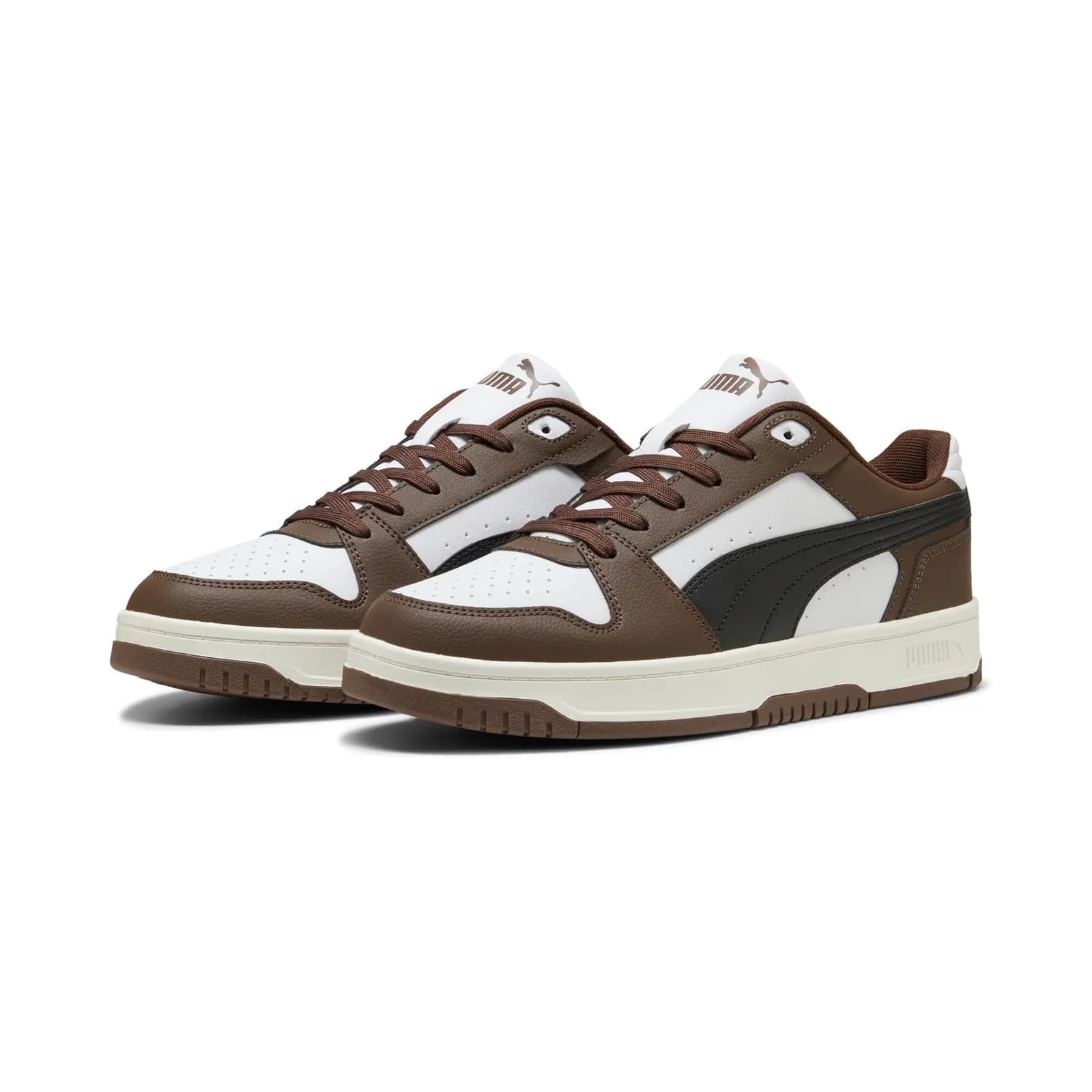 Zapatillas Puma Rebound Slam LO Unisex, Marrón Castaño/Negro/Blanco (varias tallas)