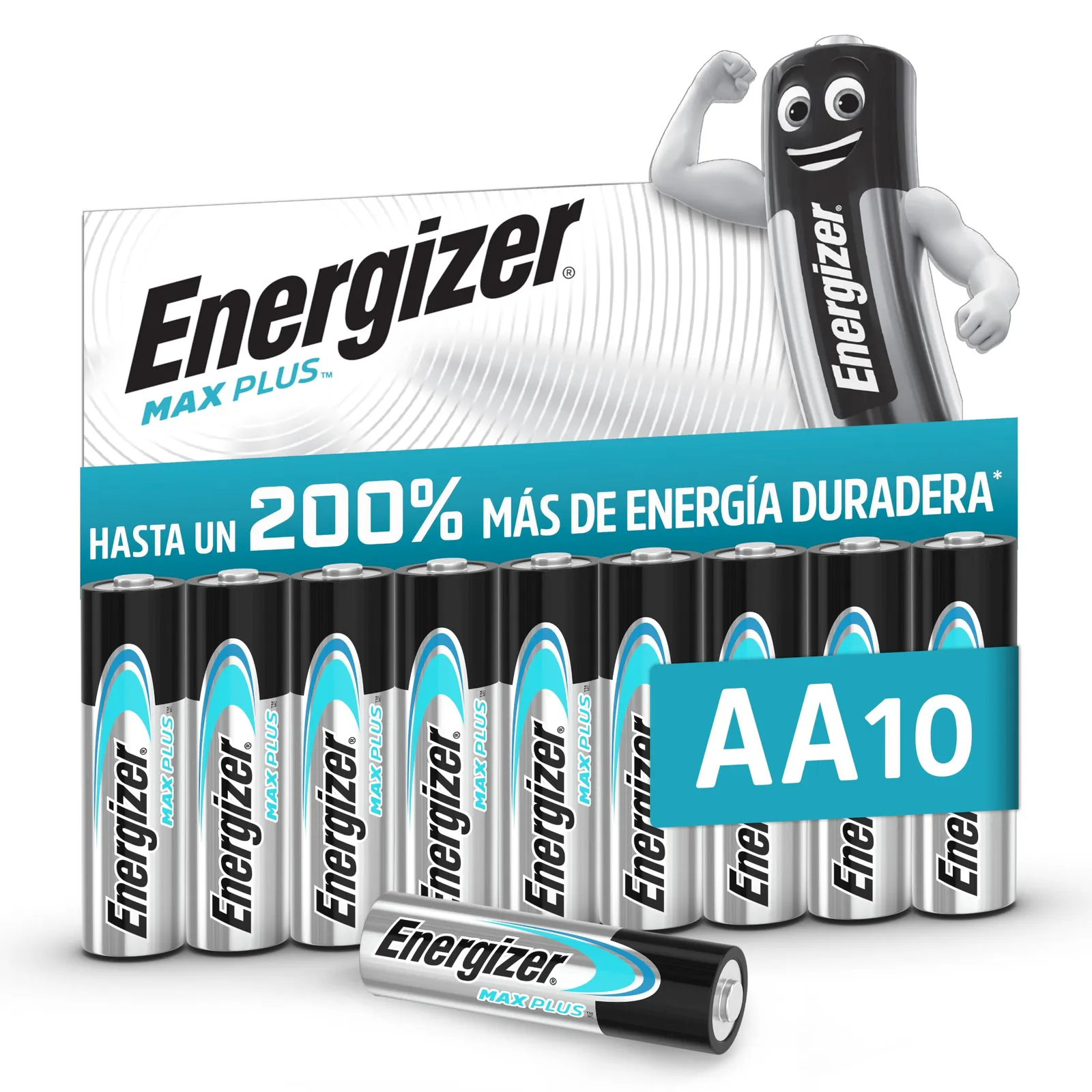 Energizer MAX Plus Pilas AA 10 Unidades 1,5V Alcalinas