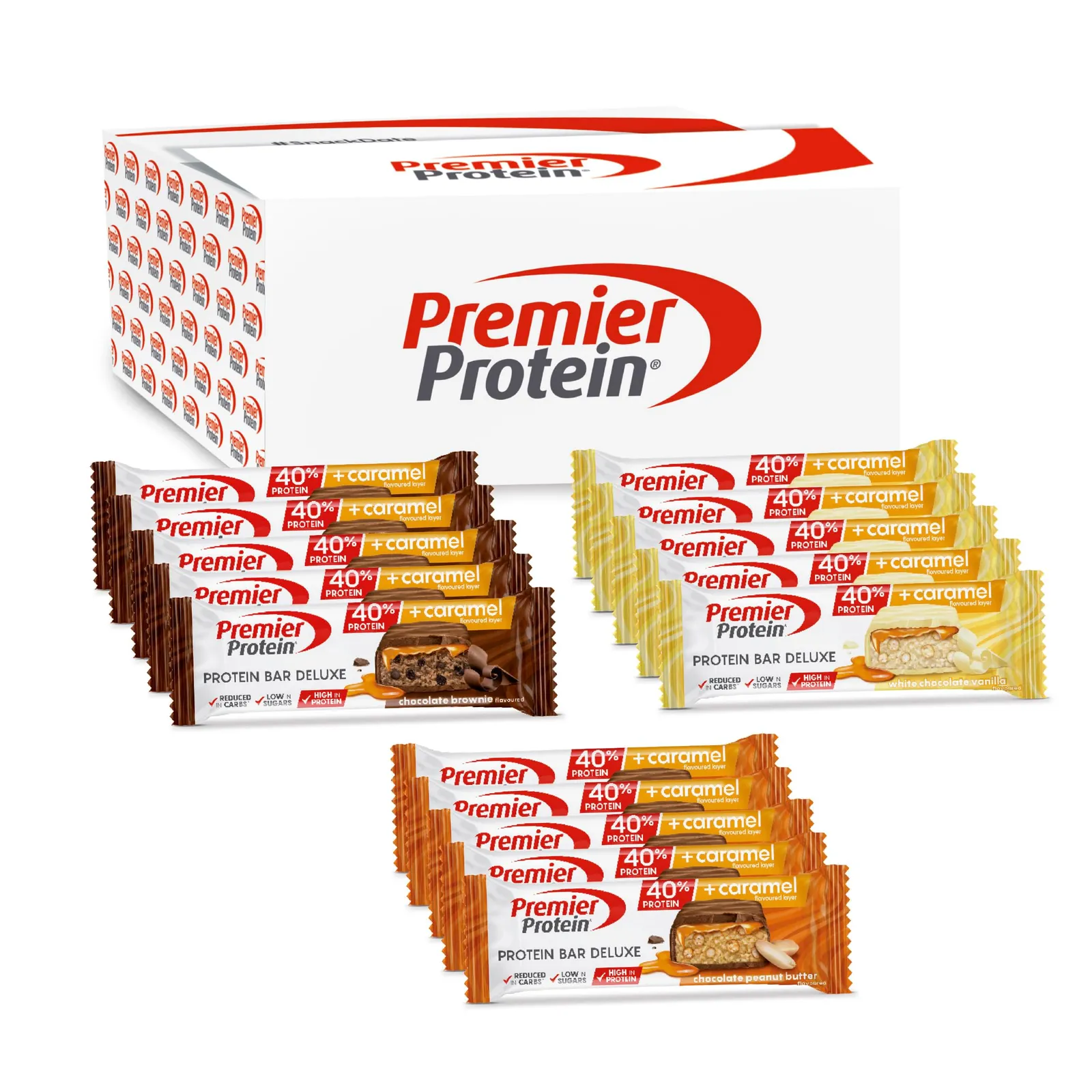Caja 15x50g Premier Protein Bar Deluxe 40%