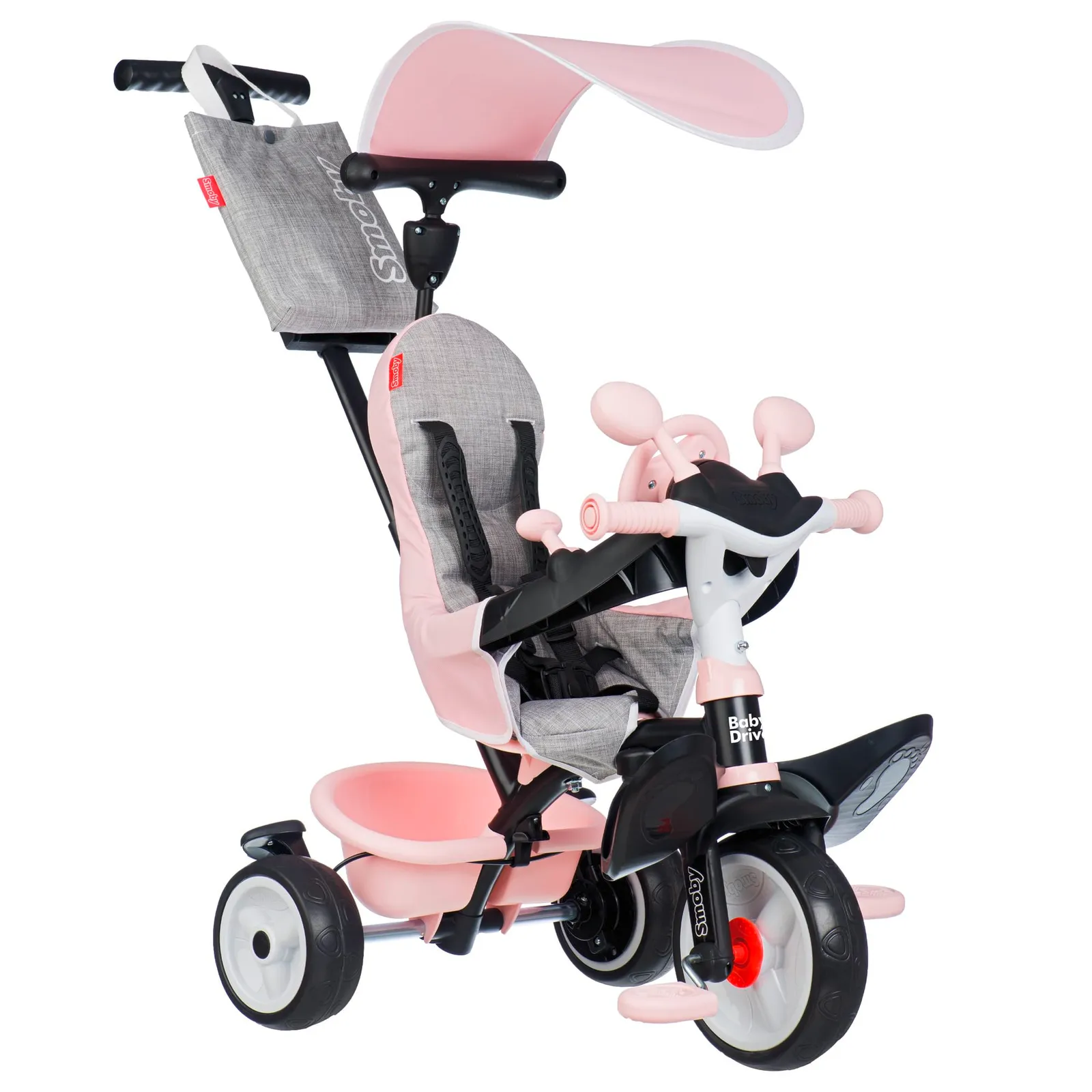Triciclo evolutivo 3 en 1 Smoby Baby Driver Confort, color rosa