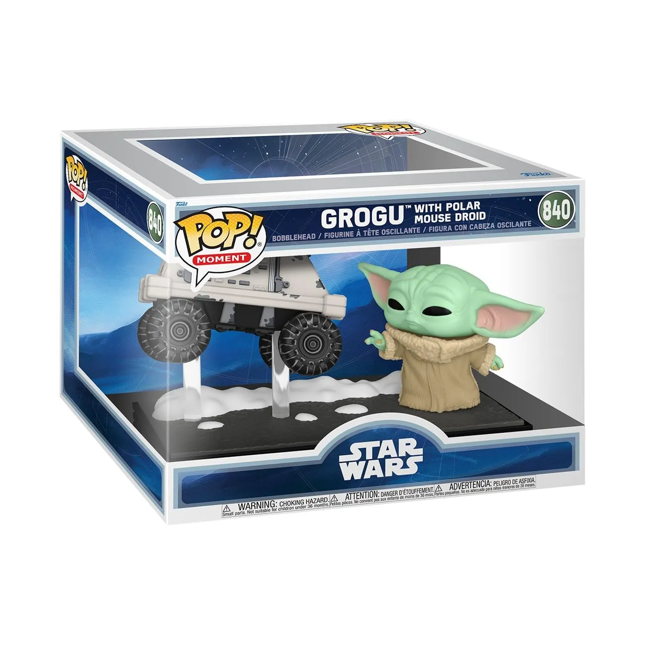 Figura Funko POP! Moments: Mandalorian & Grogu - Grogu con Polar Mouse Droid