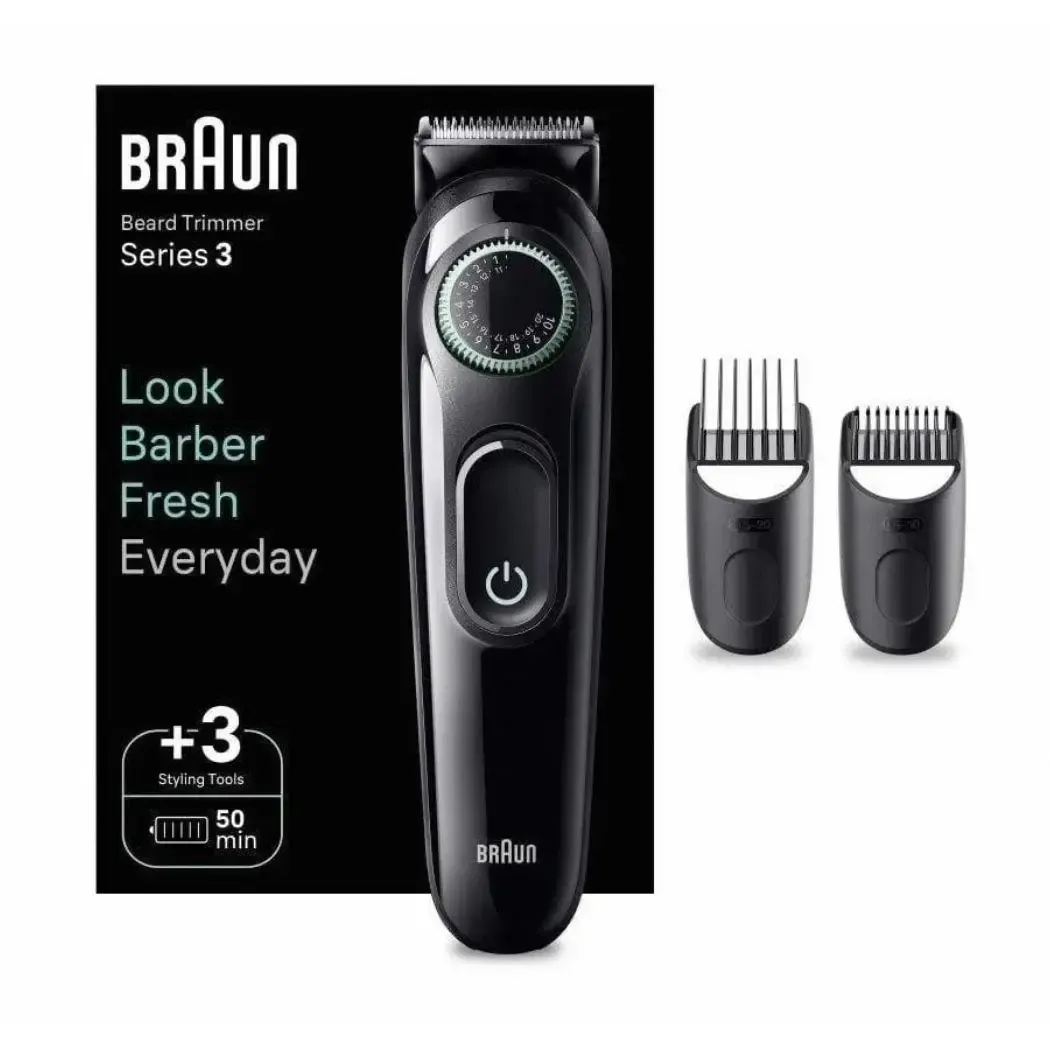 Braun Series 3 BT3520: Recortadora de barba con 40 ajustes de longitud