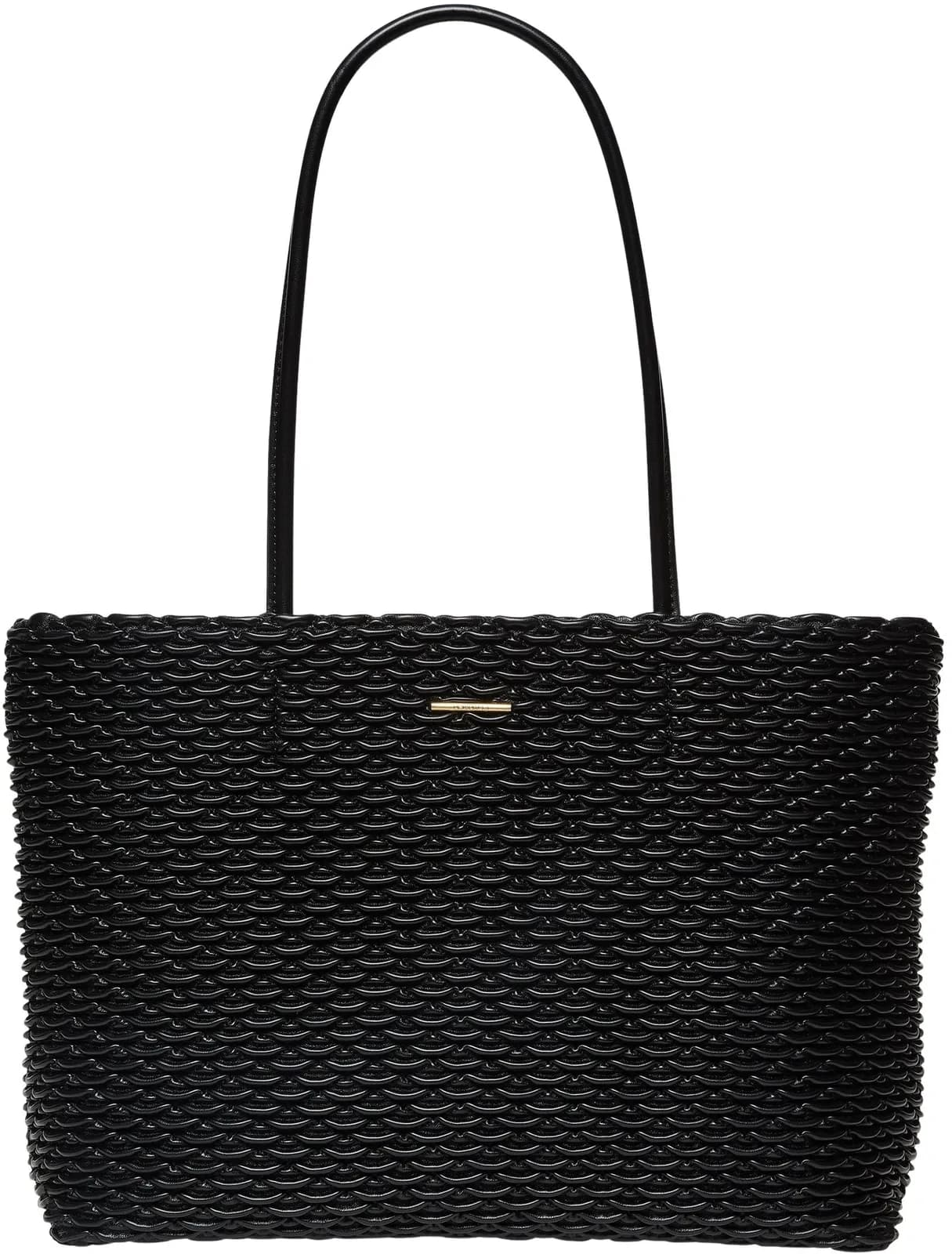 Calvin Klein Bolso Tote Pleated para Mujer con Cierre de Cremallera